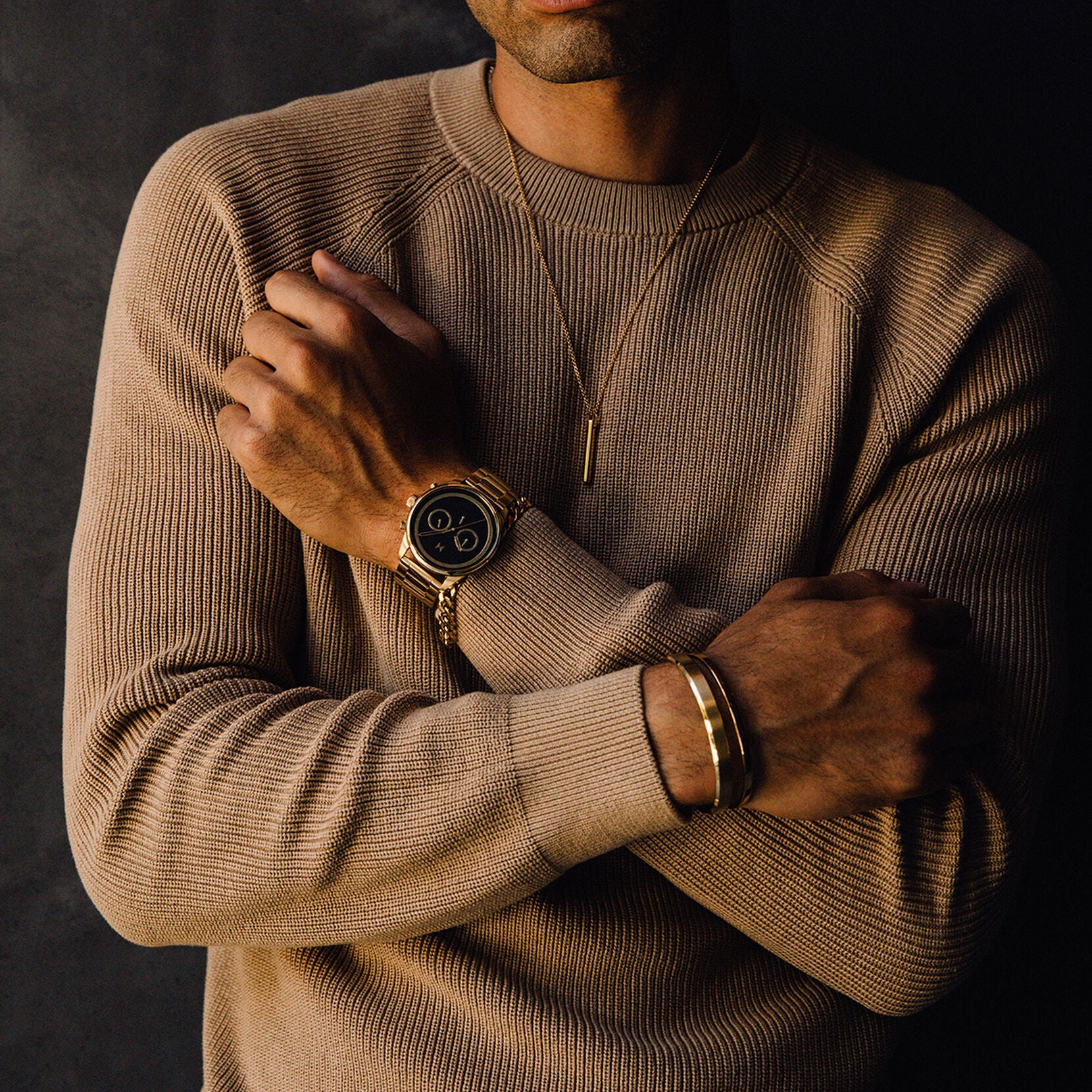 Powerlane | Pharaoh Gold Men's Watch, 43mm - image 4