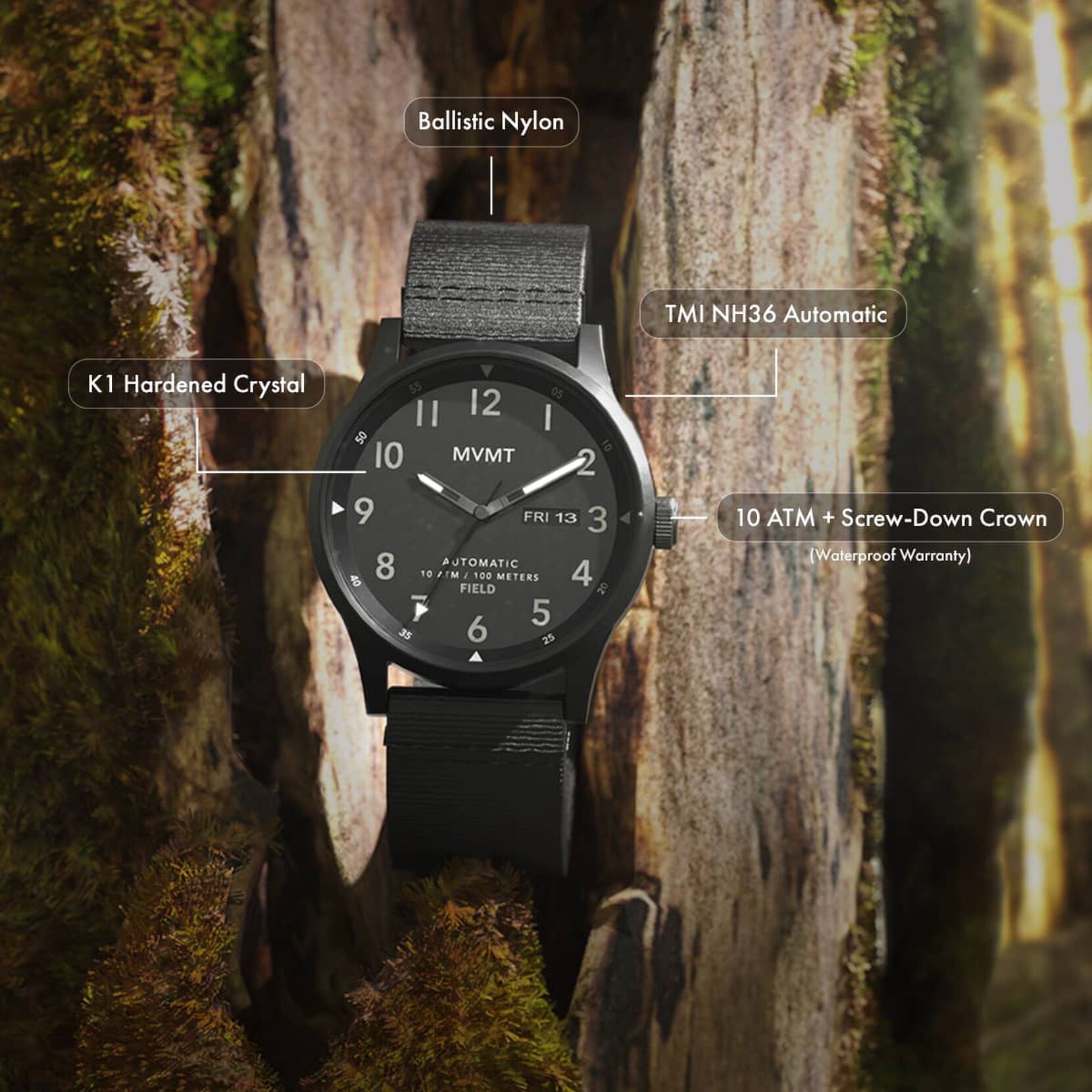 Field Automatic | Triple Black | 42.5MM - image 4