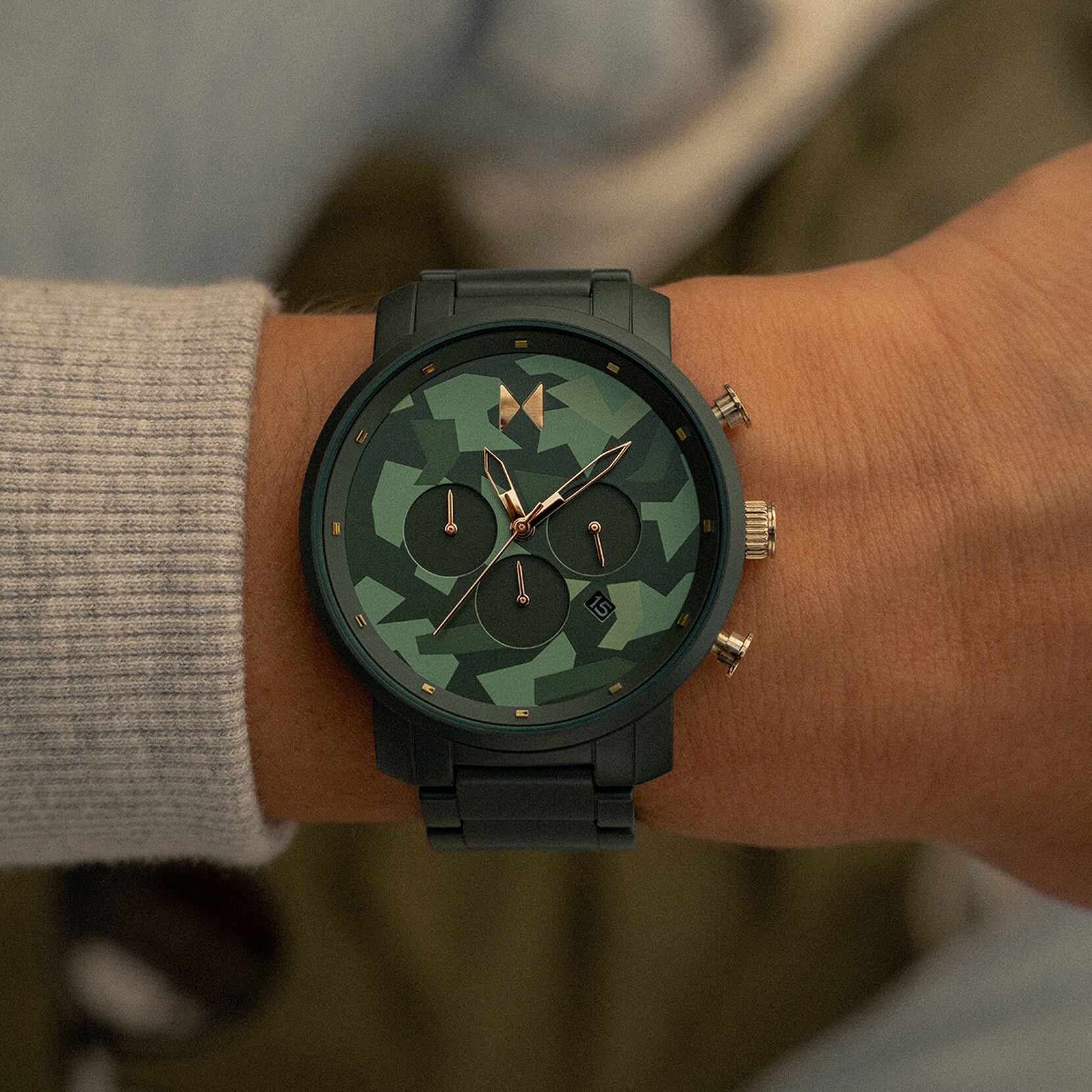 Chrono Ceramic | Matte Green Camo | 45MM - image 8