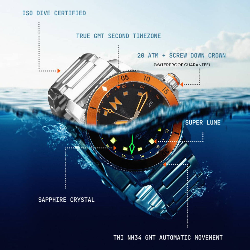 Cali Diver GMT Automatic | Horizon Orange | 40MM - image 8
