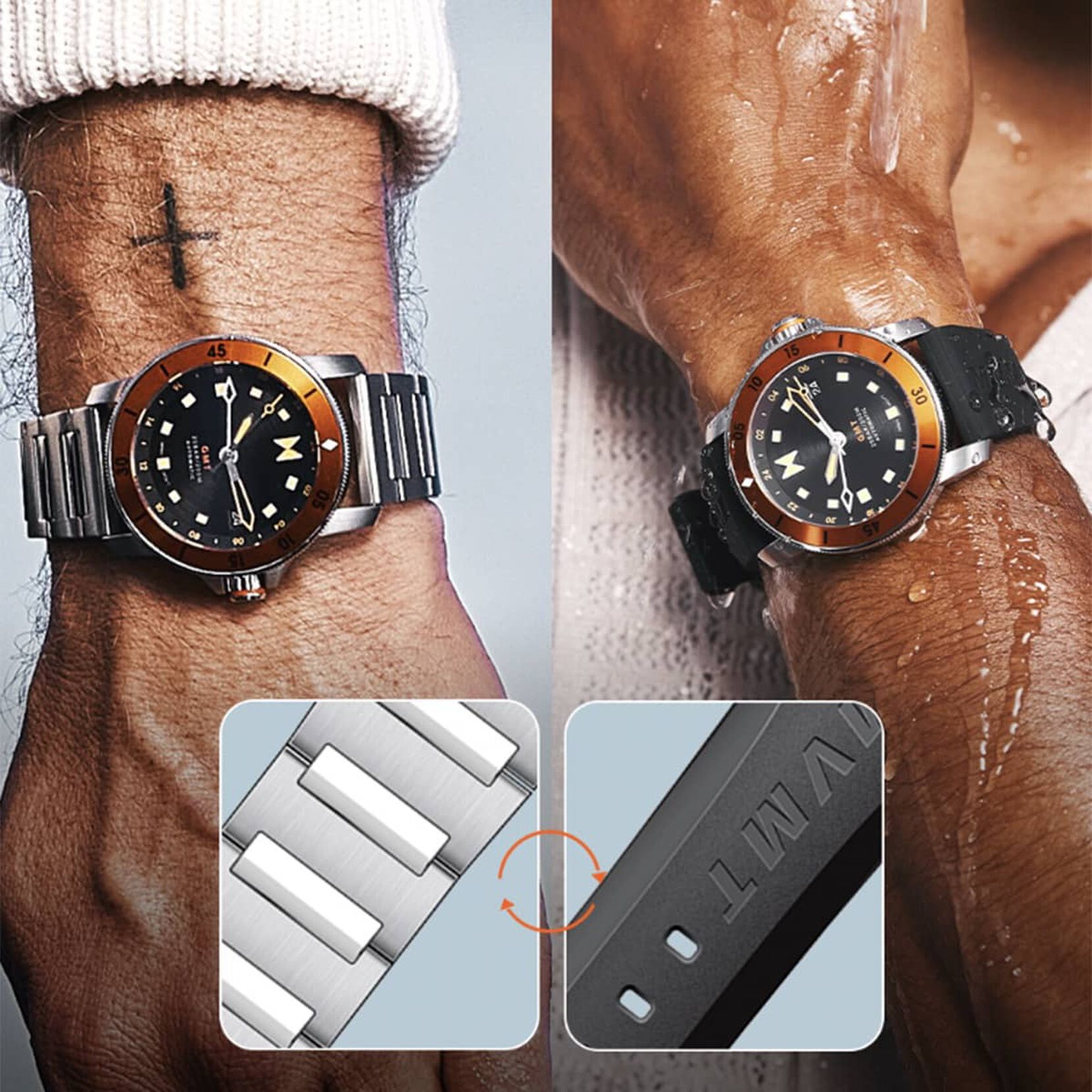 Cali Diver GMT Automatic | Horizon Orange | 40MM - image 9