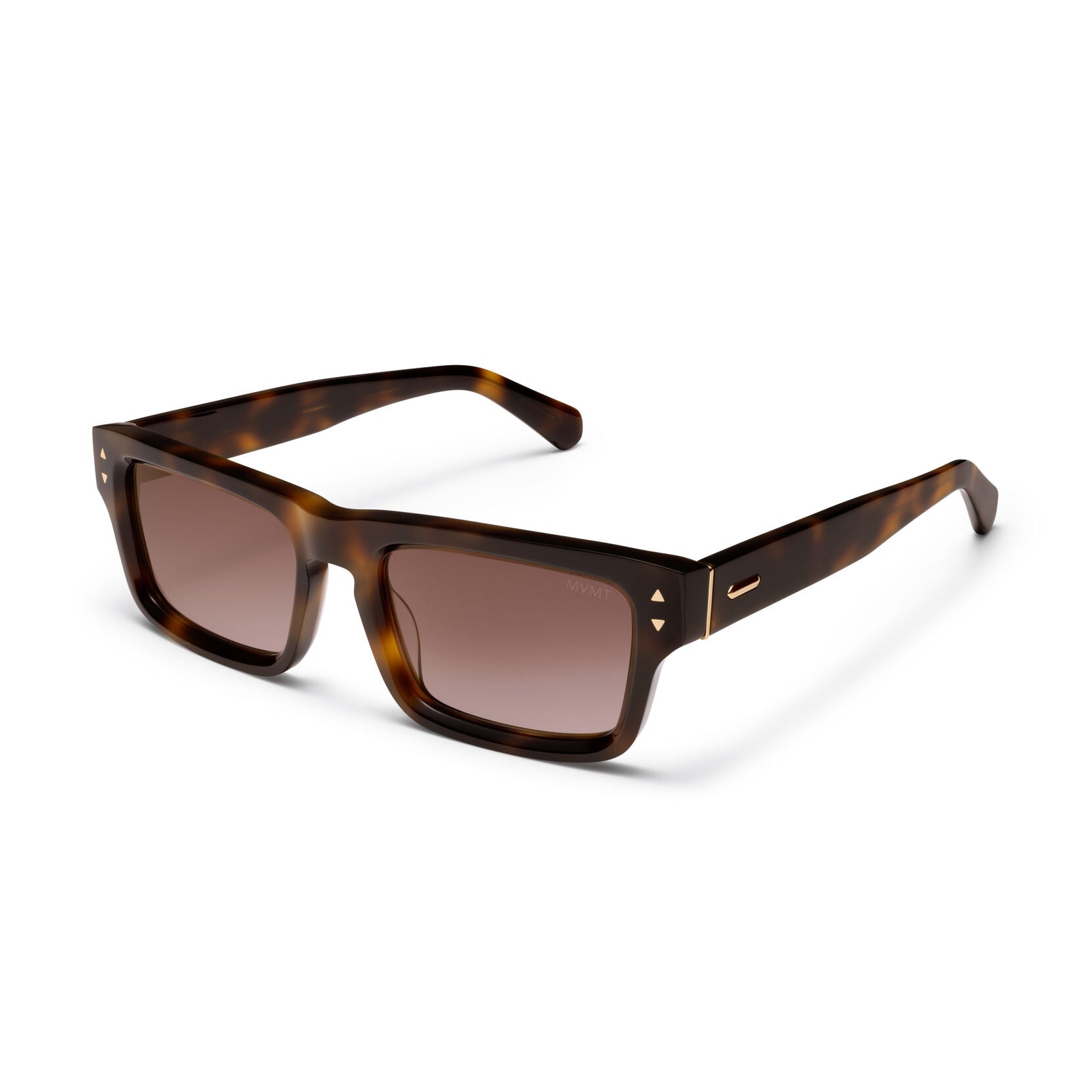 Del Mar Rectangle Sunglasses | Tortoise Frame + Violet Flare Gold Lens | Non-Polarized - image 2