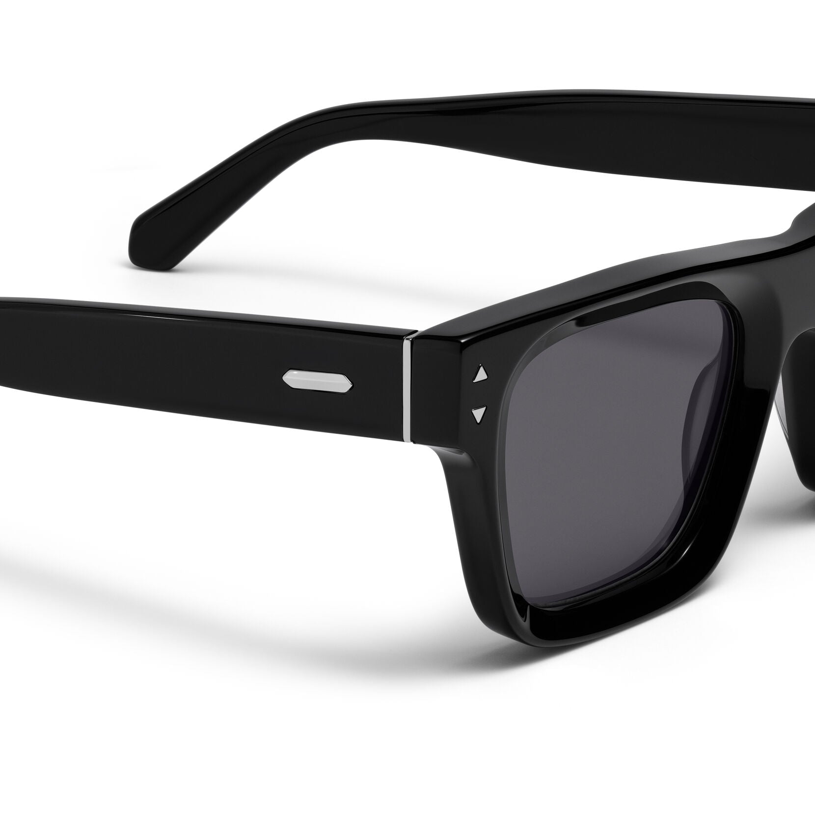 Vista Square Sunglasses | Black Frame + Grey Lens | Polarized - image 3