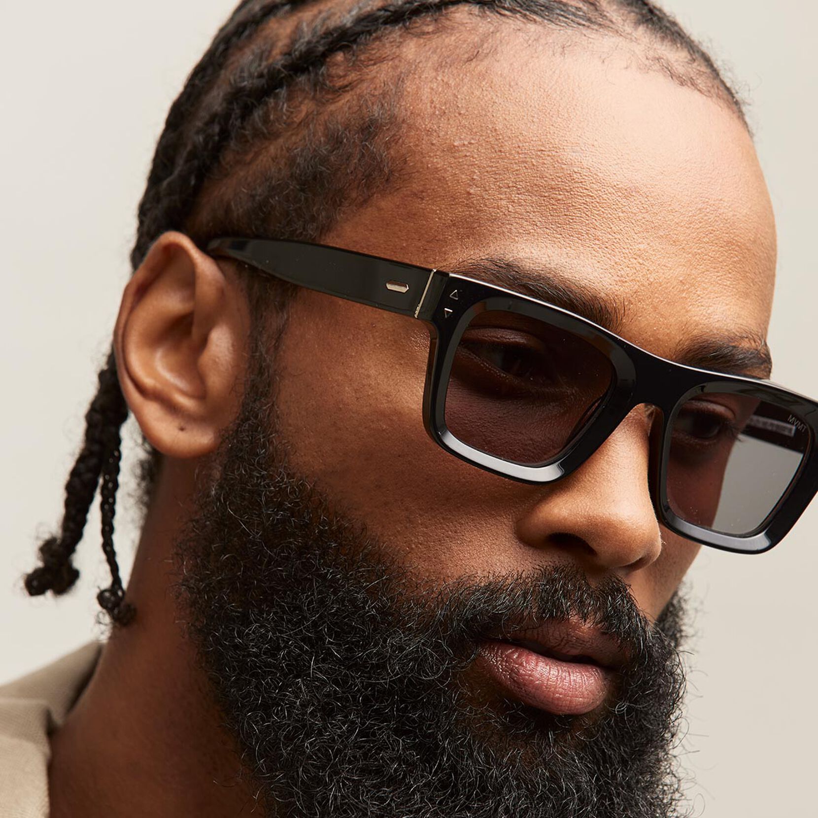 Vista Square Sunglasses | Black Frame + Grey Lens | Polarized - image 4
