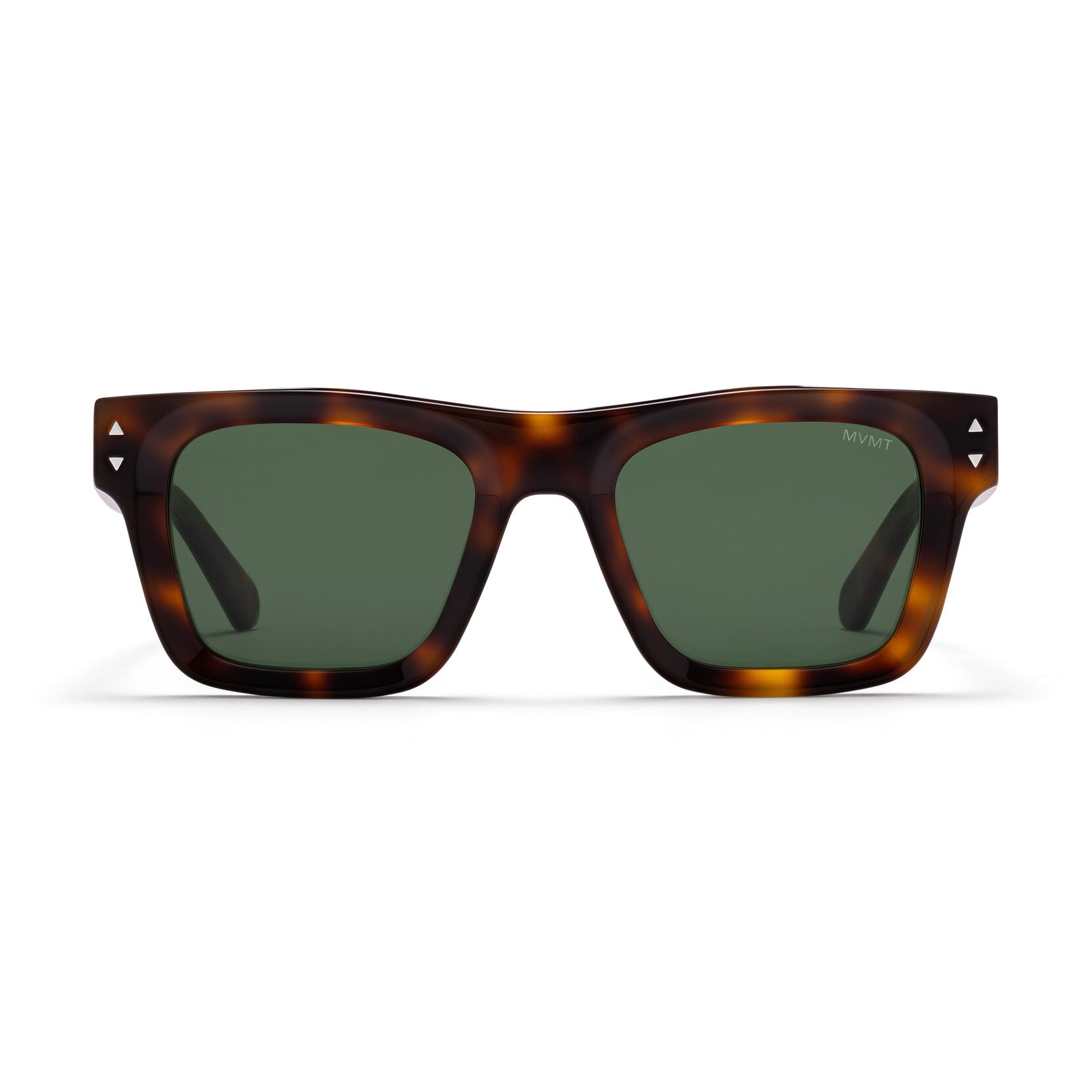 Vista Square Sunglasses | Tortoise Frame + Green Lens | Non-Polarized - main image