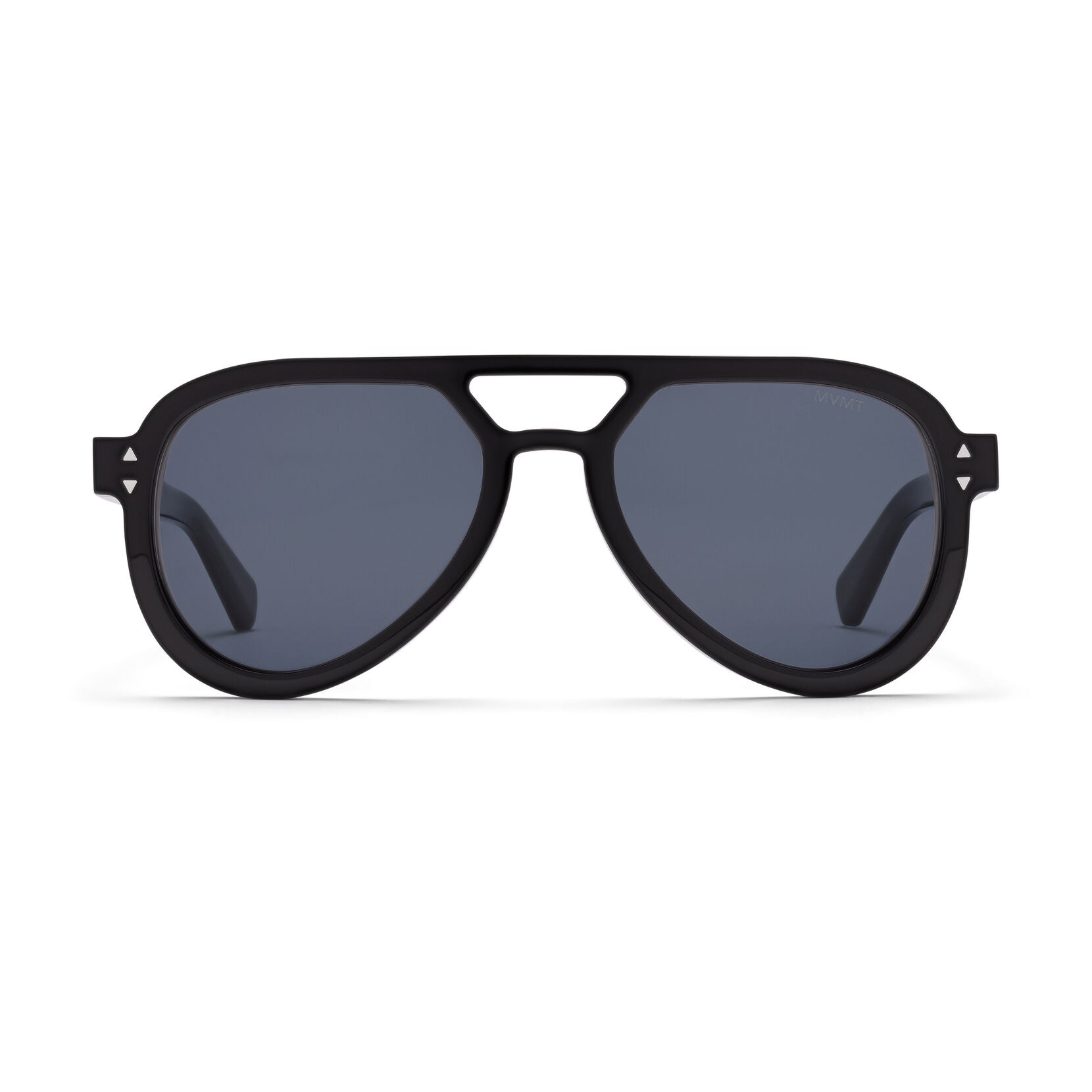 Hollywood Aviator Sunglasses | Black Frame + Blue Lens | Non-Polarized - main image