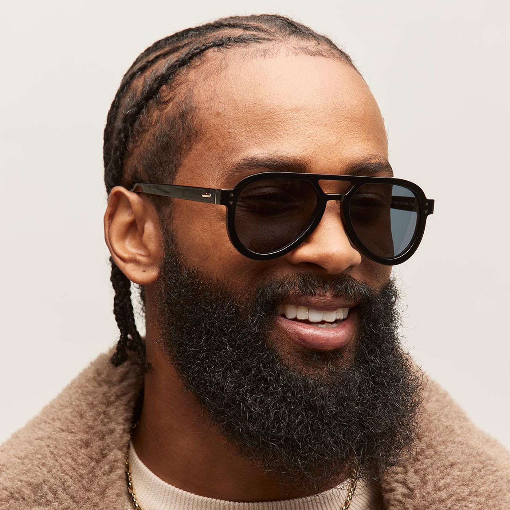 Hollywood Aviator Sunglasses | Black Frame + Blue Lens | Non-Polarized - image 4