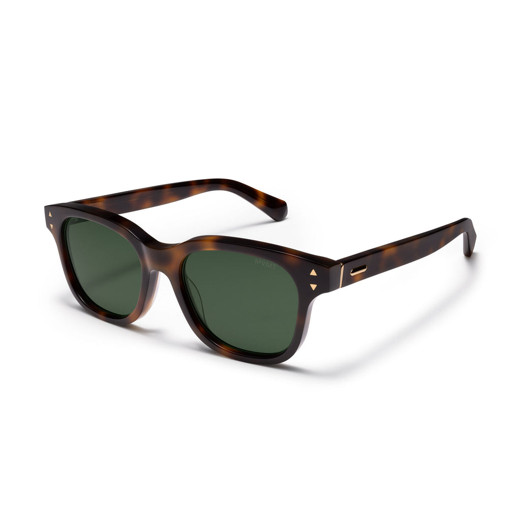 Malibu Round Sunglasses | Tortoise Frame + Green Lens | Non-Polarized - image 2
