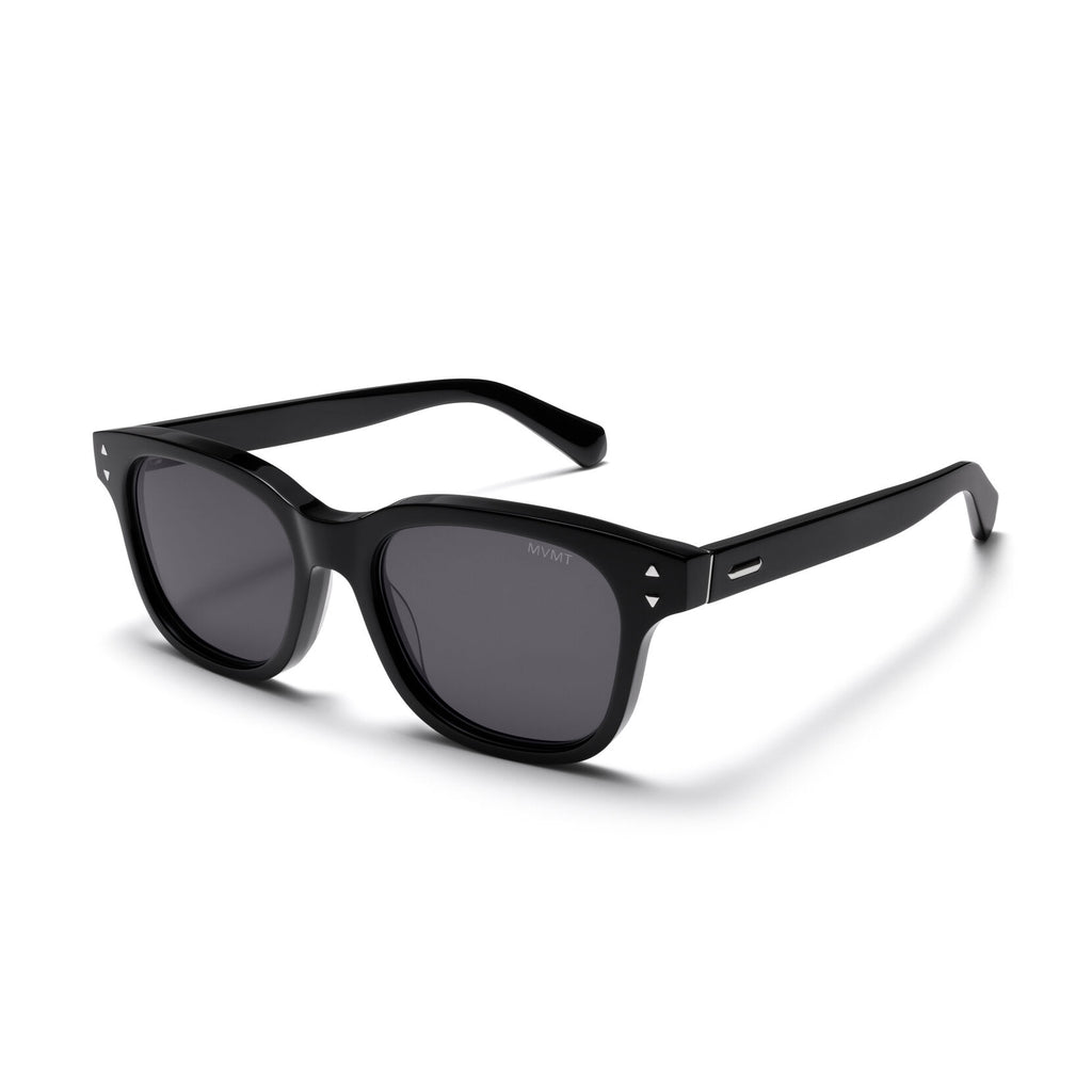 Malibu Round Sunglasses | Black Frame + Grey Lens | Polarized - image 2