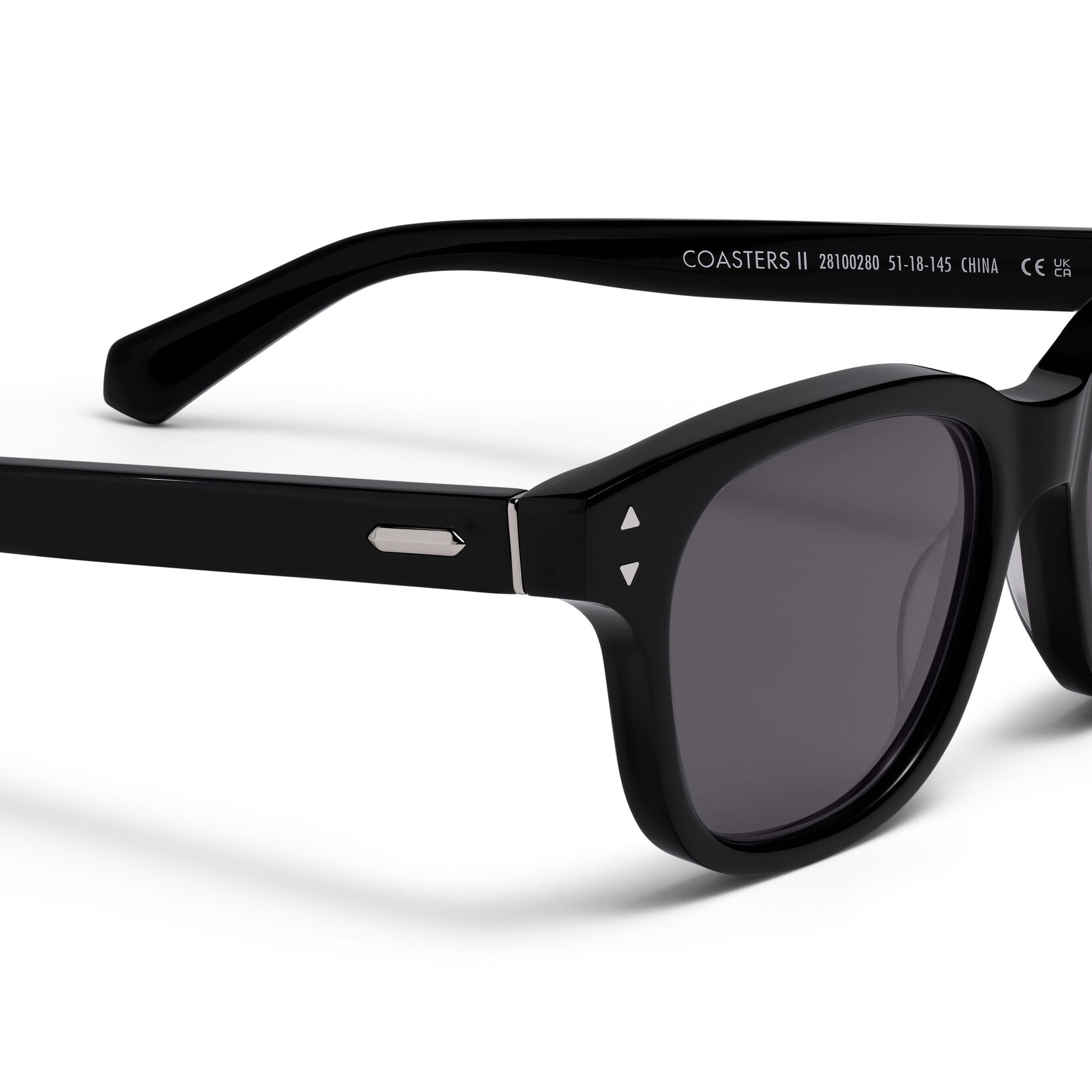 Malibu Round Sunglasses | Black Frame + Grey Lens | Polarized - image 3