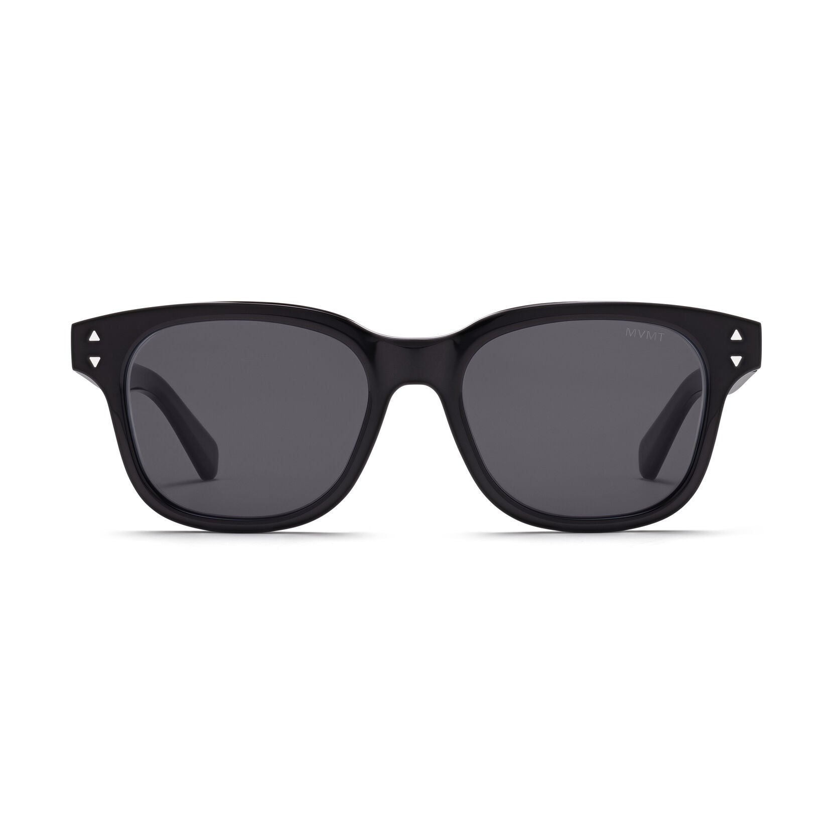 Malibu Round Sunglasses | Black Frame + Grey Lens | Polarized - main image