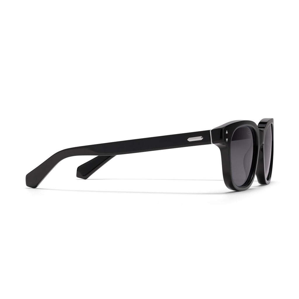 Malibu Round Sunglasses | Black Frame + Grey Lens | Polarized - image 5
