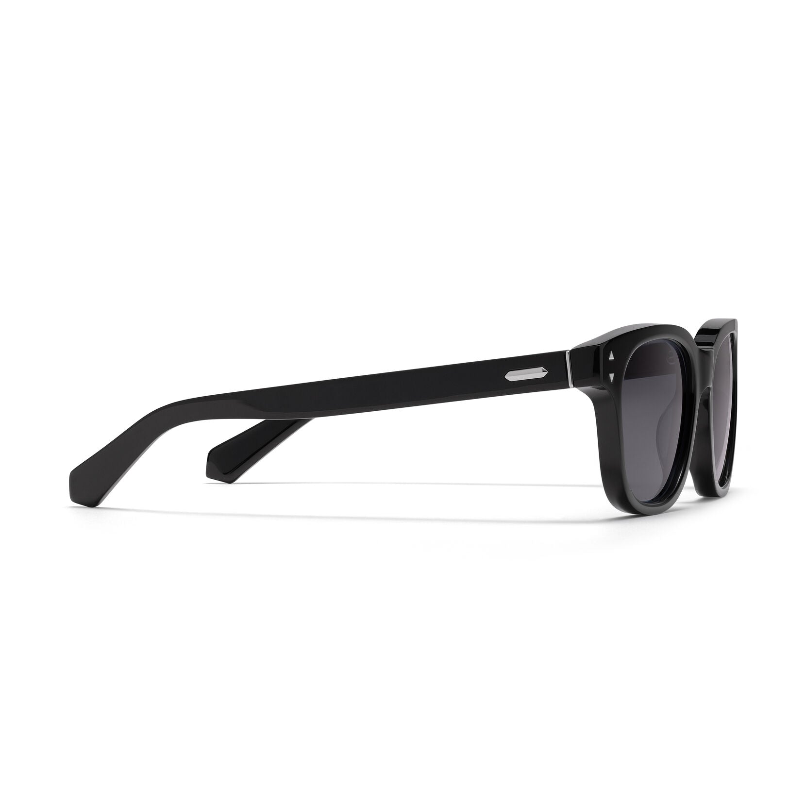 Malibu Round Sunglasses | Black Frame + Grey Lens | Polarized - image 5
