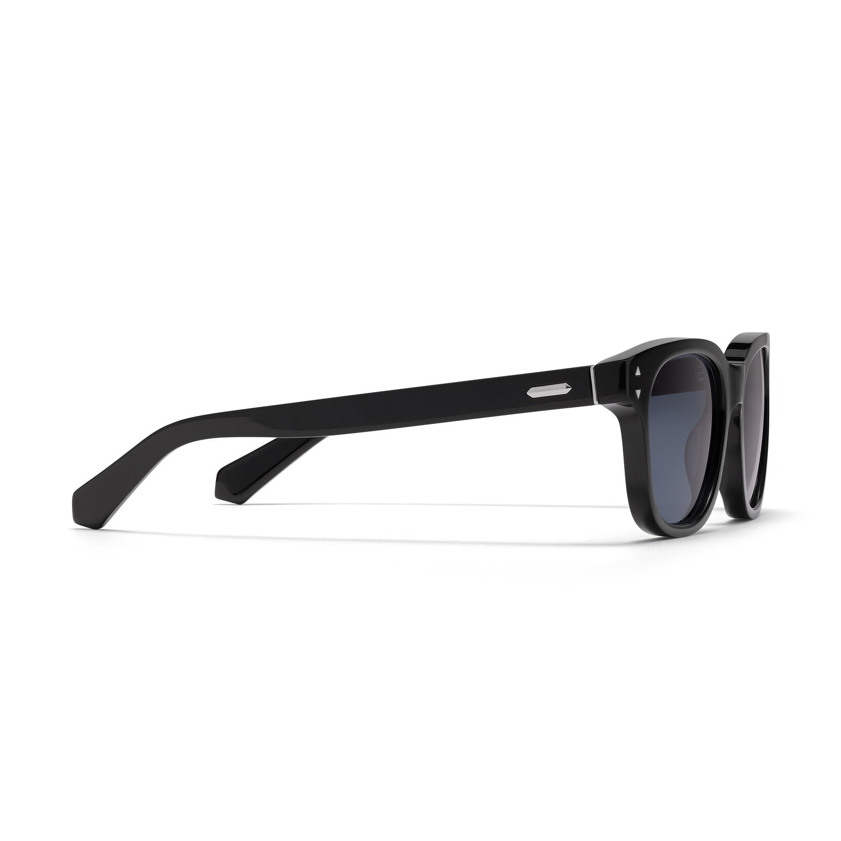 Malibu Round Sunglasses | Black Frame + Blue Lens | Non-Polarized - image 5