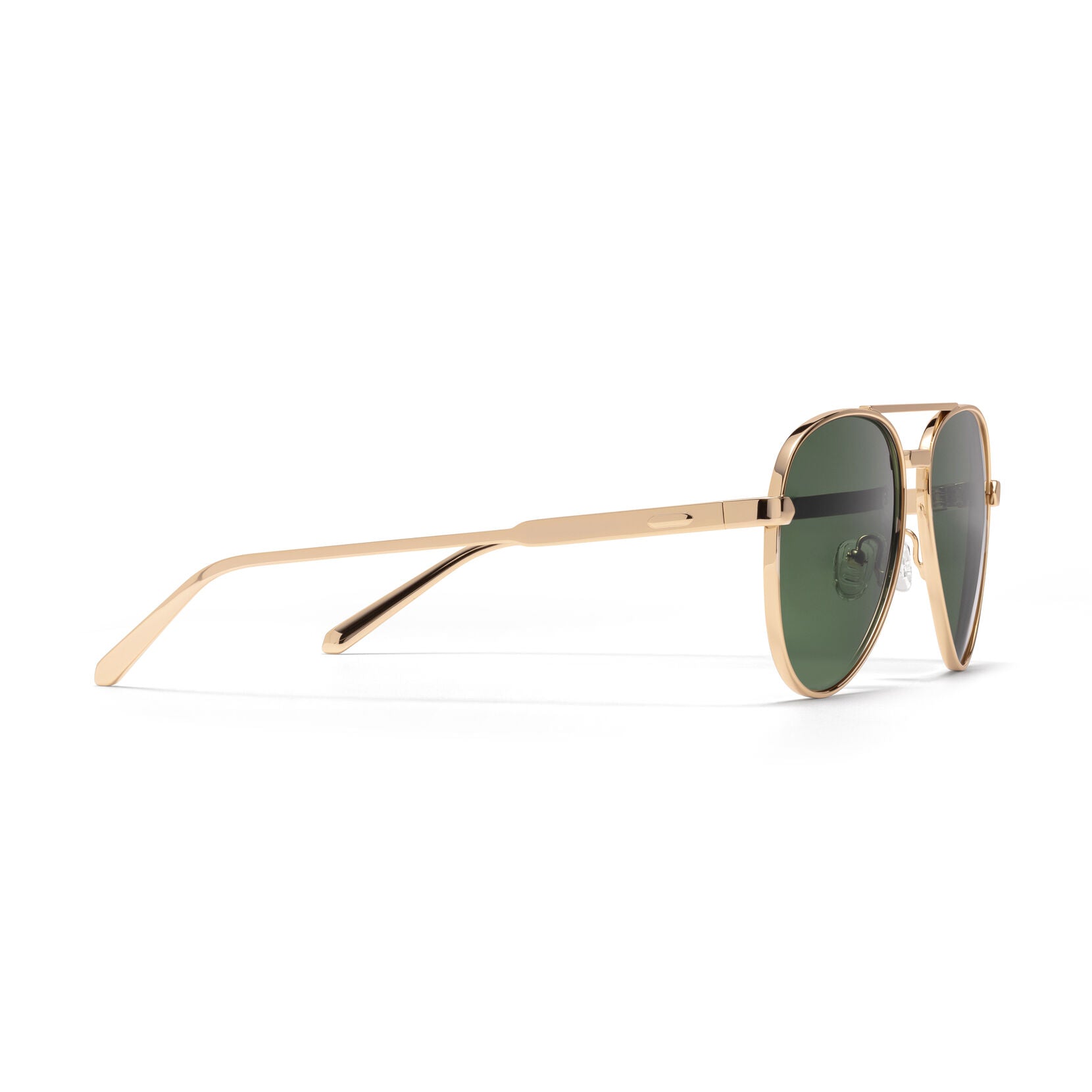 Miramar Aviator Sunglasses | Gold Frame + Green Lens | Polarized - image 5