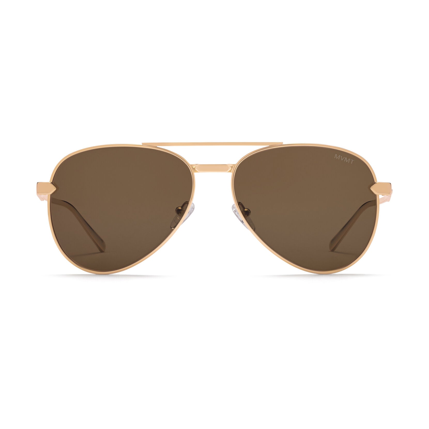 Miramar Aviator Sunglasses | Gold Frame + Brown Lens | Polarized - main image