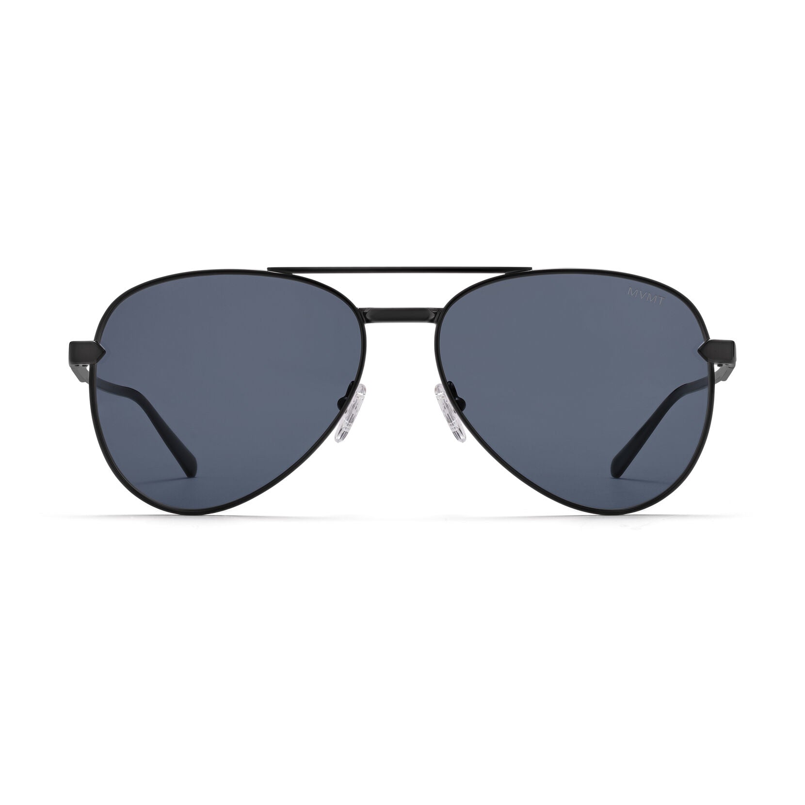 Miramar Aviator Sunglasses | Black Frame + Grey Lens | Polarized - main image