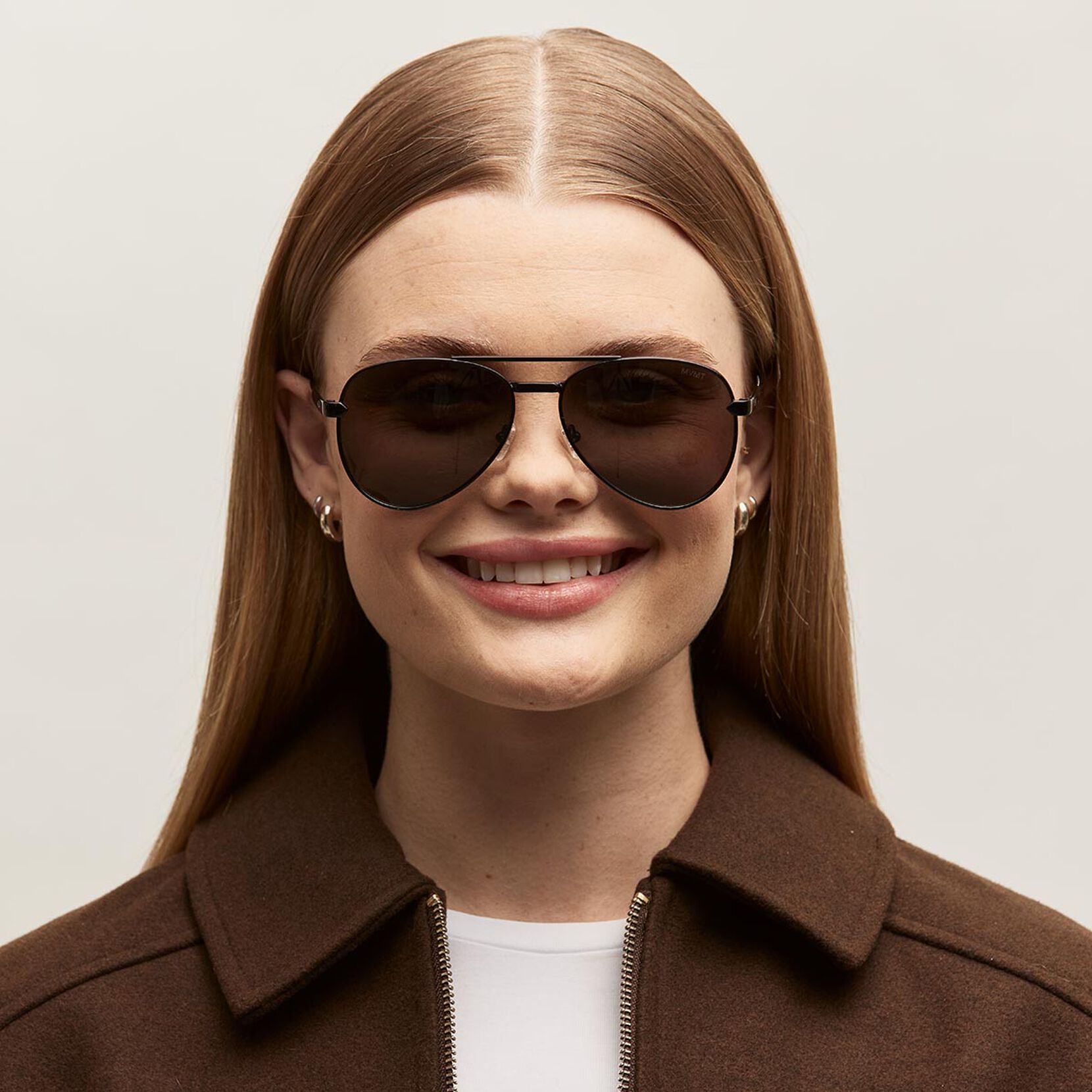 Miramar Aviator Sunglasses | Black Frame + Grey Lens | Non-Polarized - image 6