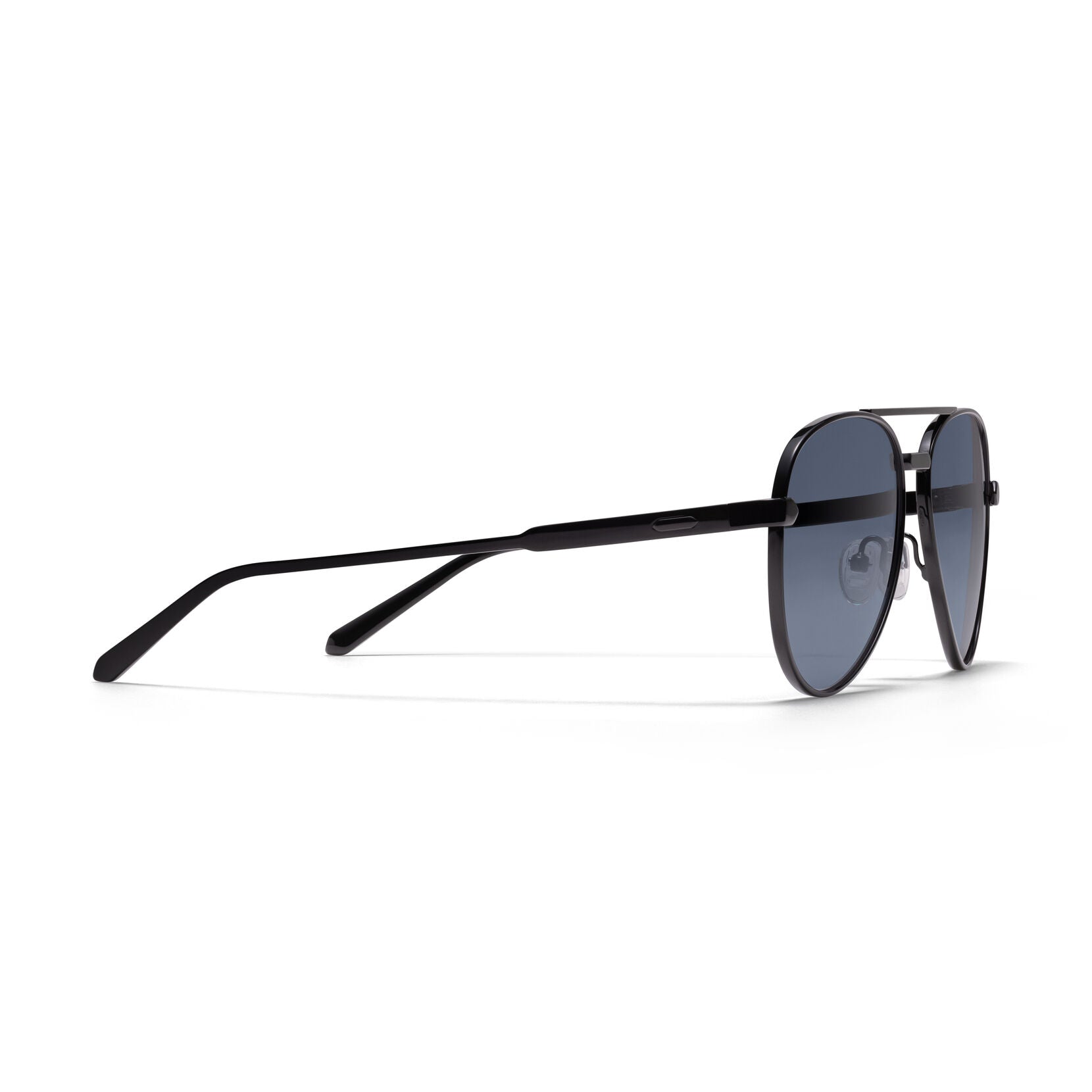 Miramar Aviator Sunglasses | Black Frame + Grey Lens | Polarized - image 5