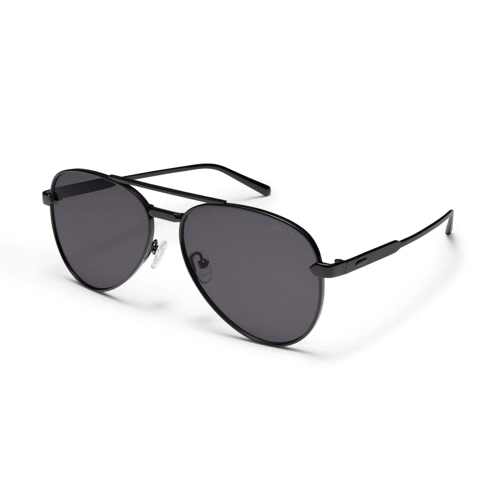 Miramar Aviator Sunglasses | Black Frame + Black Lens | Polarized - image 2