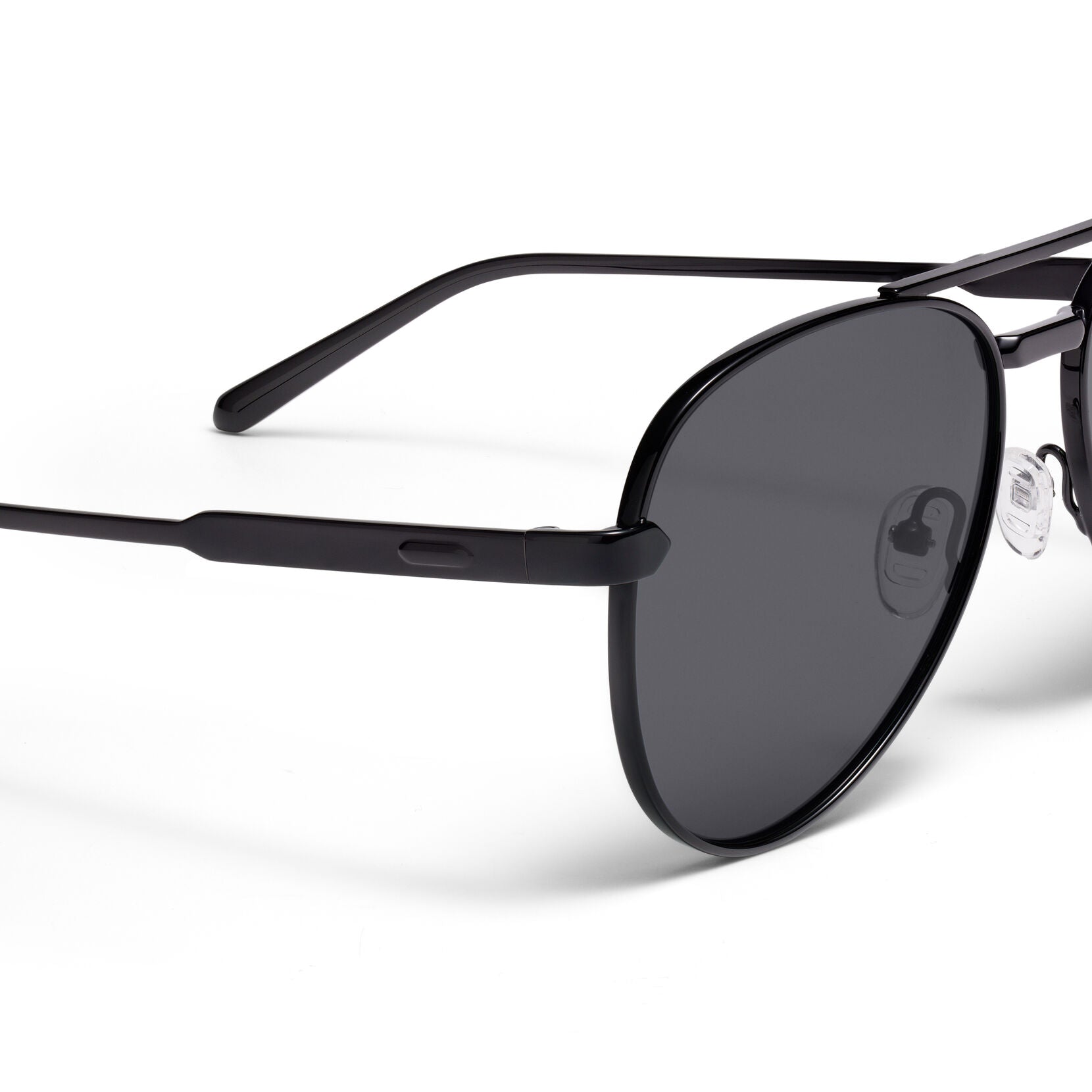 Miramar Aviator Sunglasses | Black Frame + Black Lens | Polarized - image 3