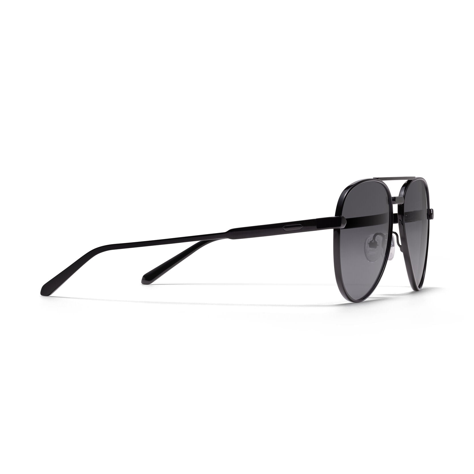 Miramar Aviator Sunglasses | Black Frame + Black Lens | Polarized - image 5