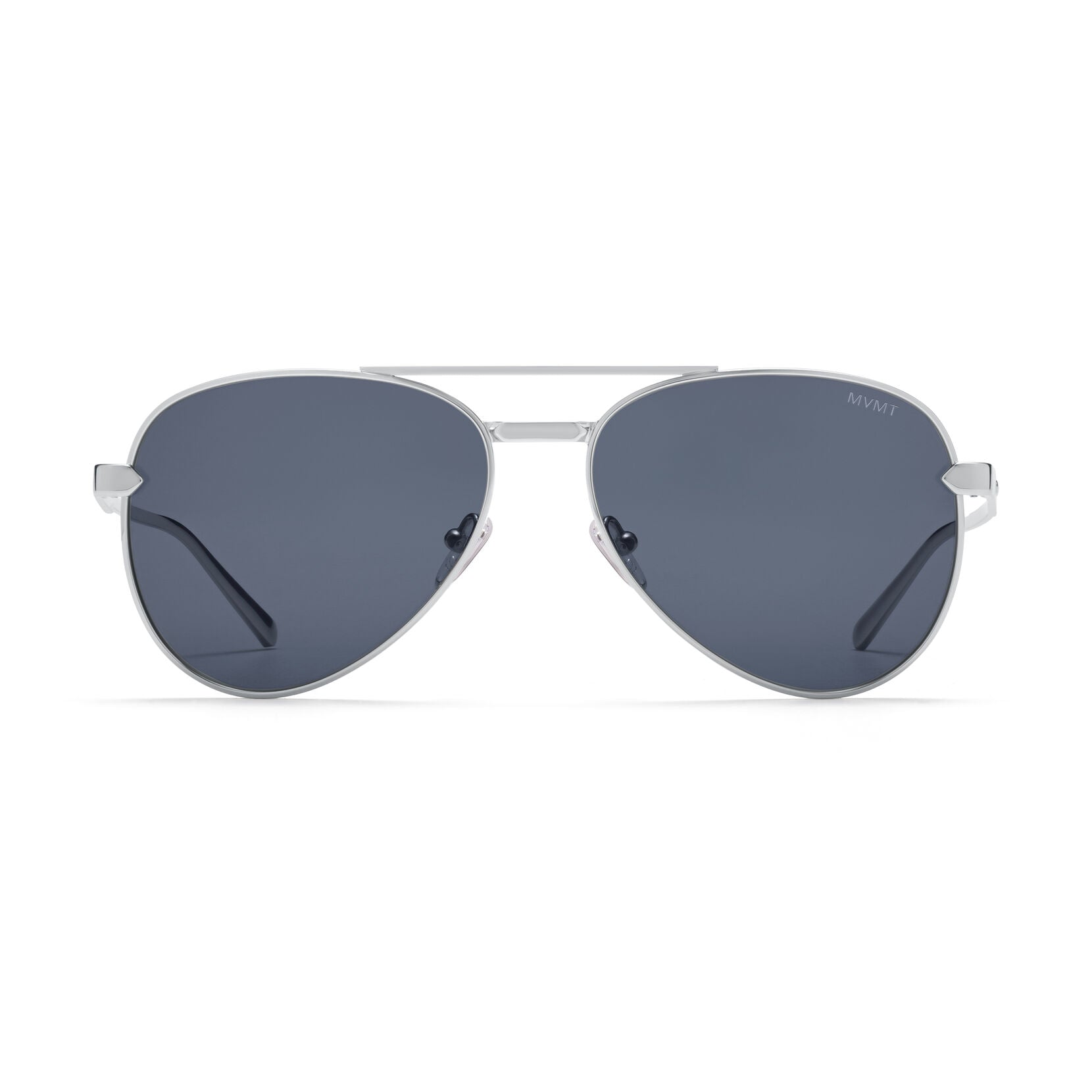 Miramar Aviator Sunglasses | Silver Frame + Blue Lens | Non-Polarized - main image
