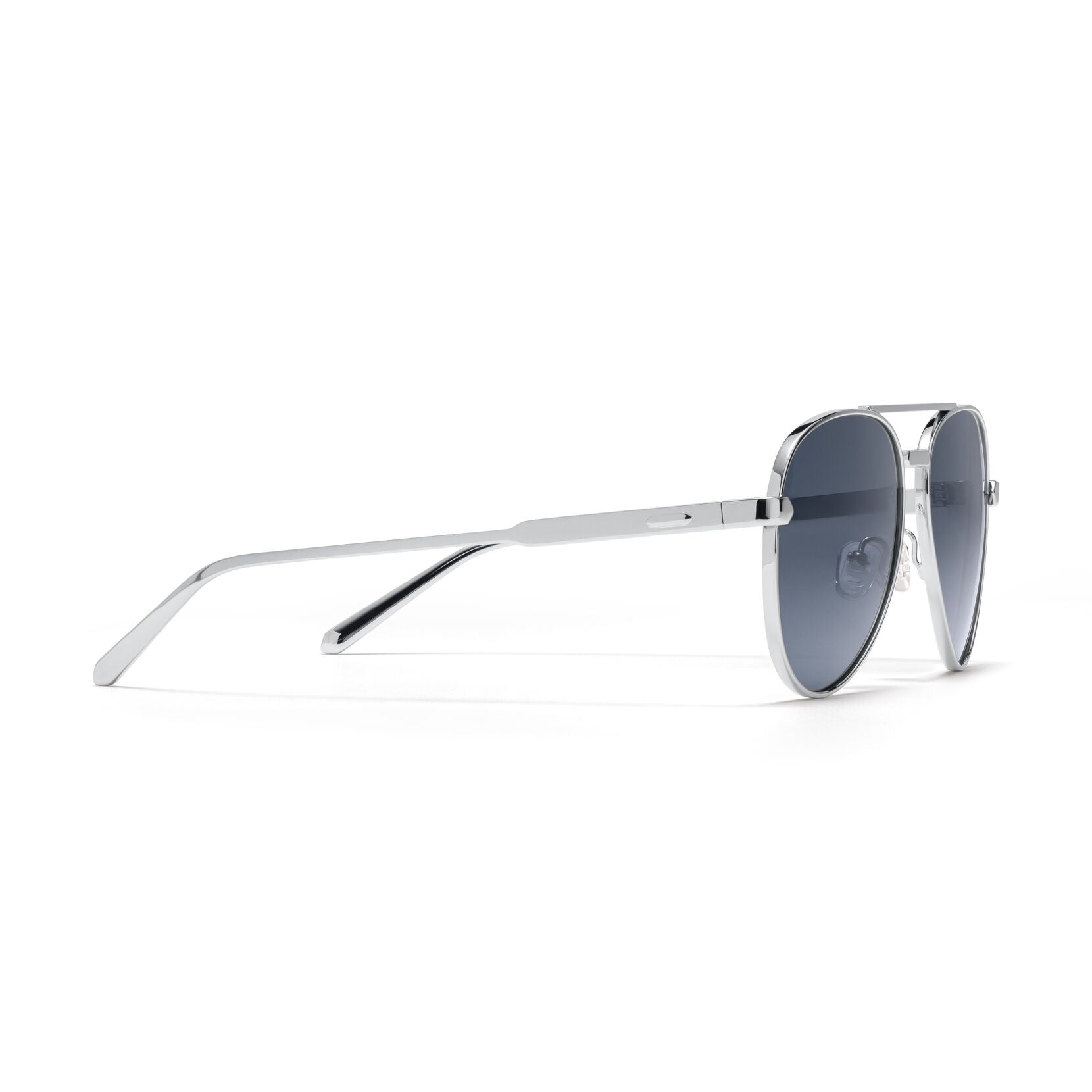 Miramar Aviator Sunglasses | Silver Frame + Blue Lens | Polarized - image 5