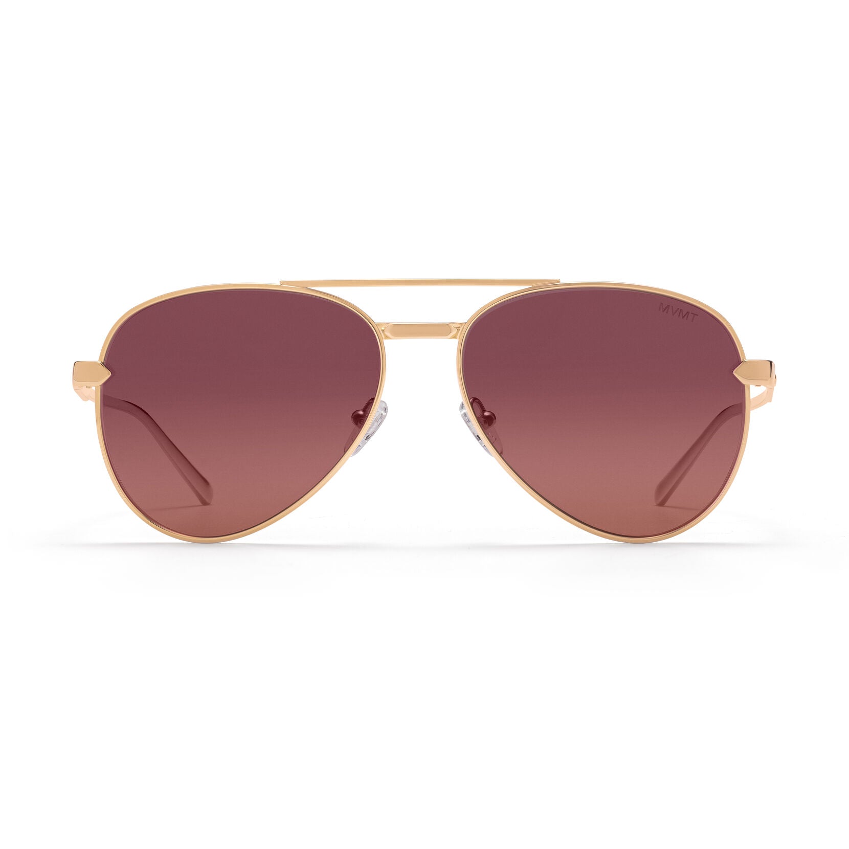Miramar Aviator Sunglasses | Gold Frame + Violet Flare Gold Lens | Non-Polarized - main image