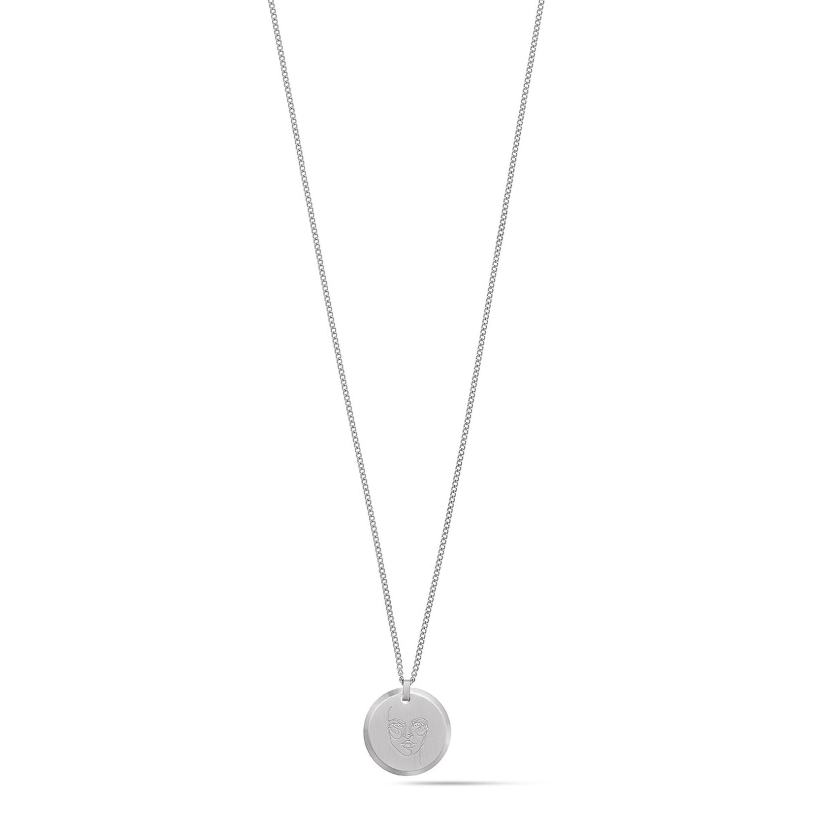 Warrior Pendant Necklace | Silver - main image