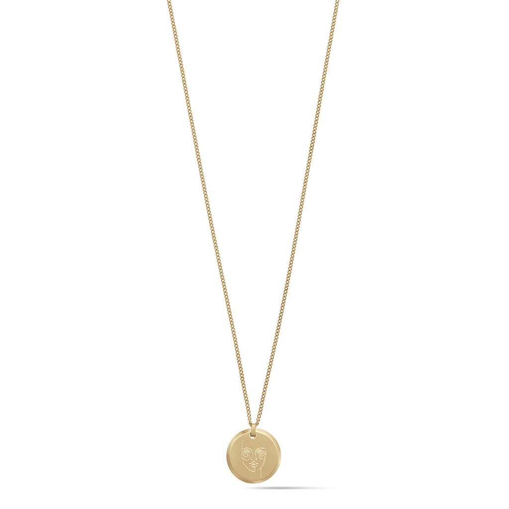 Warrior Pendant Necklace | Gold - main image