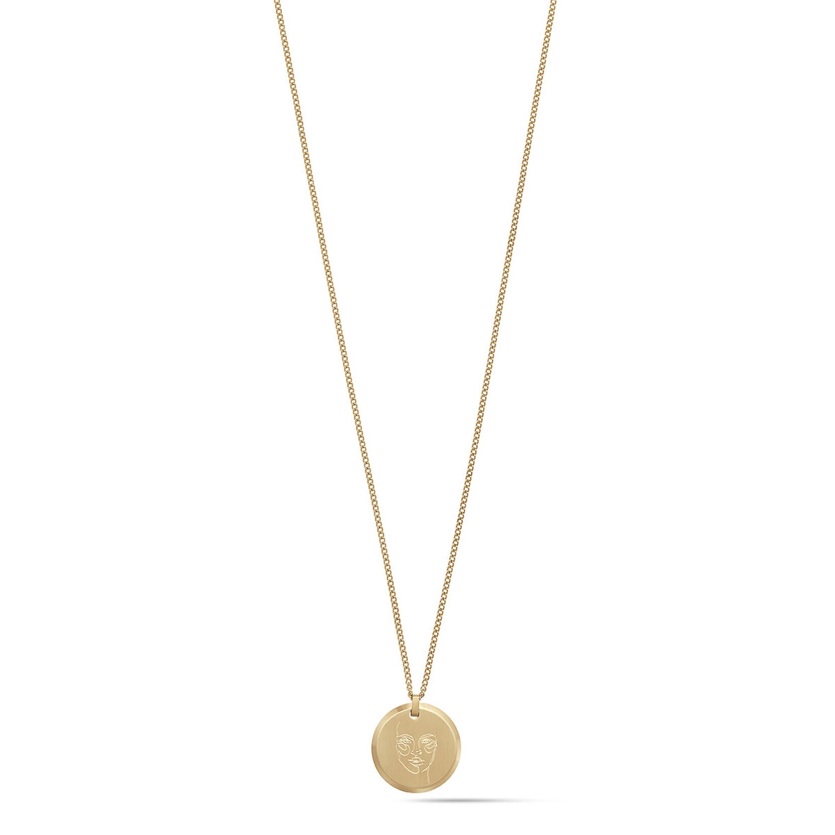 Warrior Pendant Necklace | Gold - main image