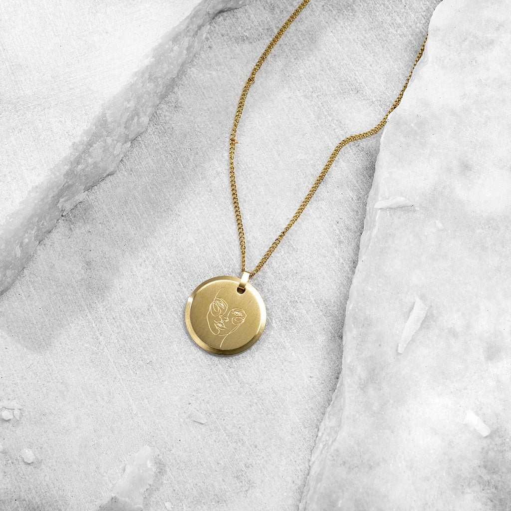 Warrior Pendant Necklace | Gold - image 2