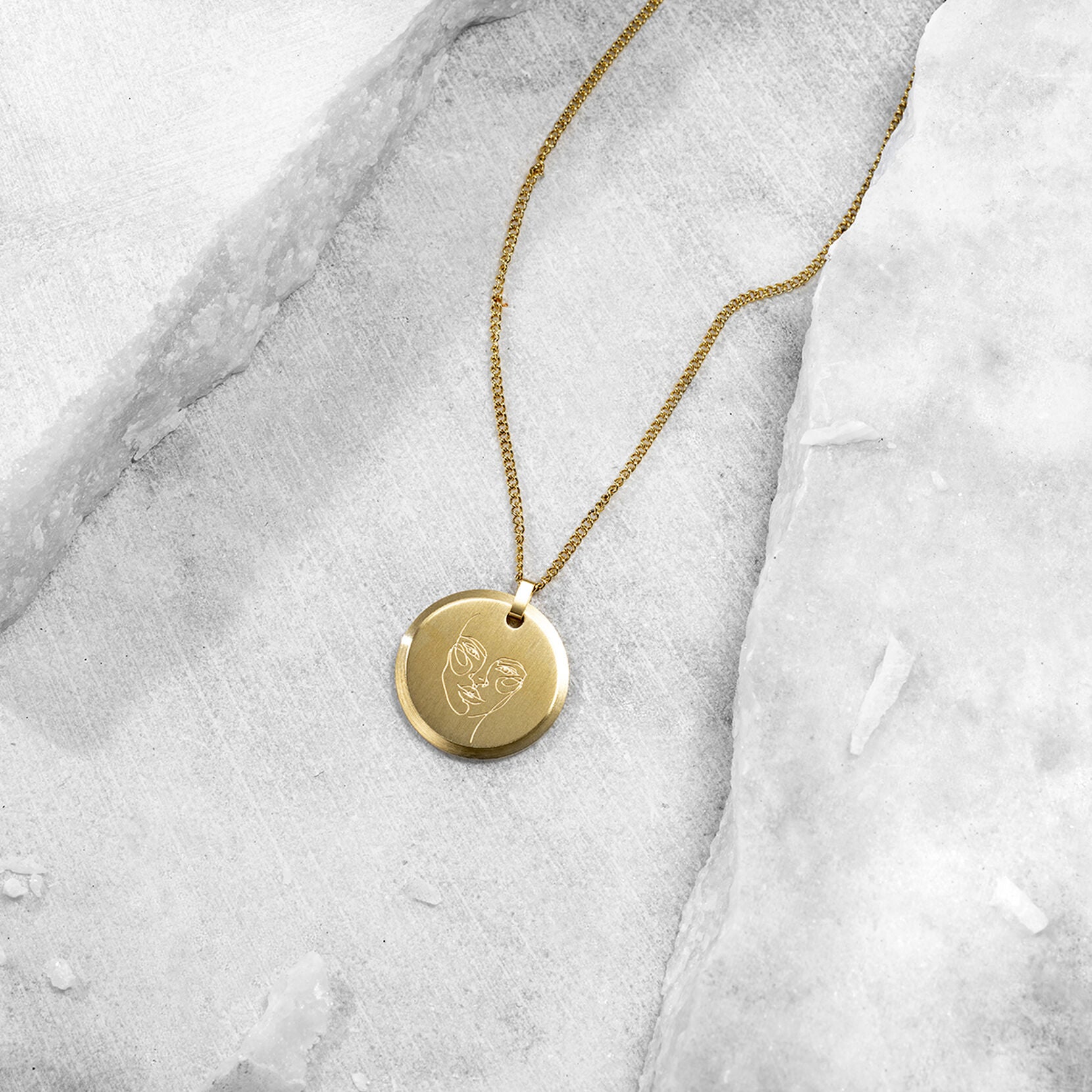 Warrior Pendant Necklace | Gold - image 2