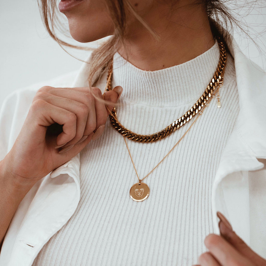 Warrior Pendant Necklace | Gold - image 3
