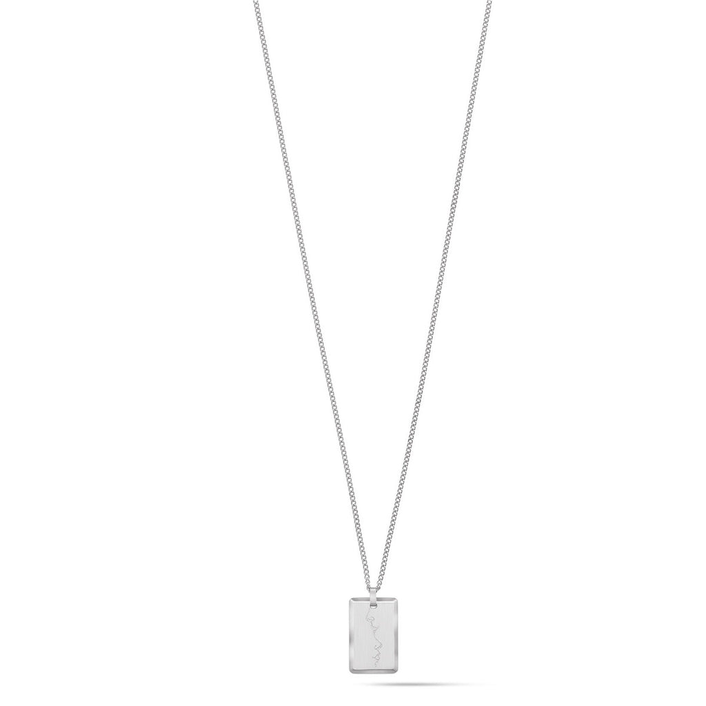 Kiss Pendant Necklace | Silver - main image