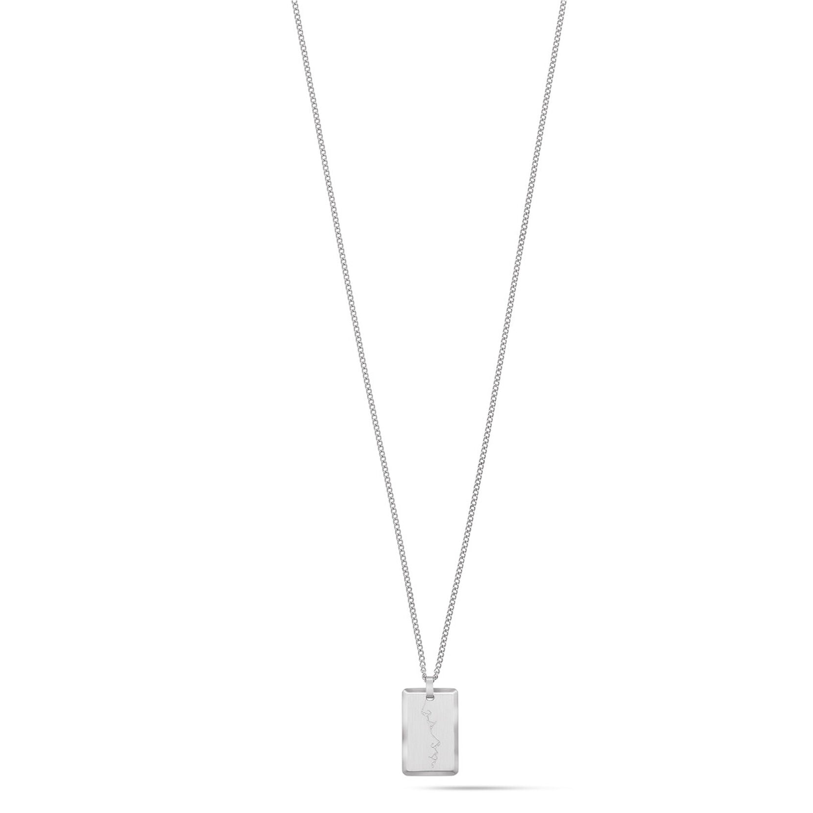 Kiss Pendant Necklace | Silver - main image