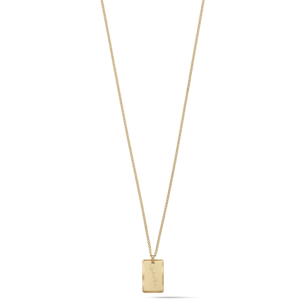 Kiss Pendant Necklace | Gold - main image