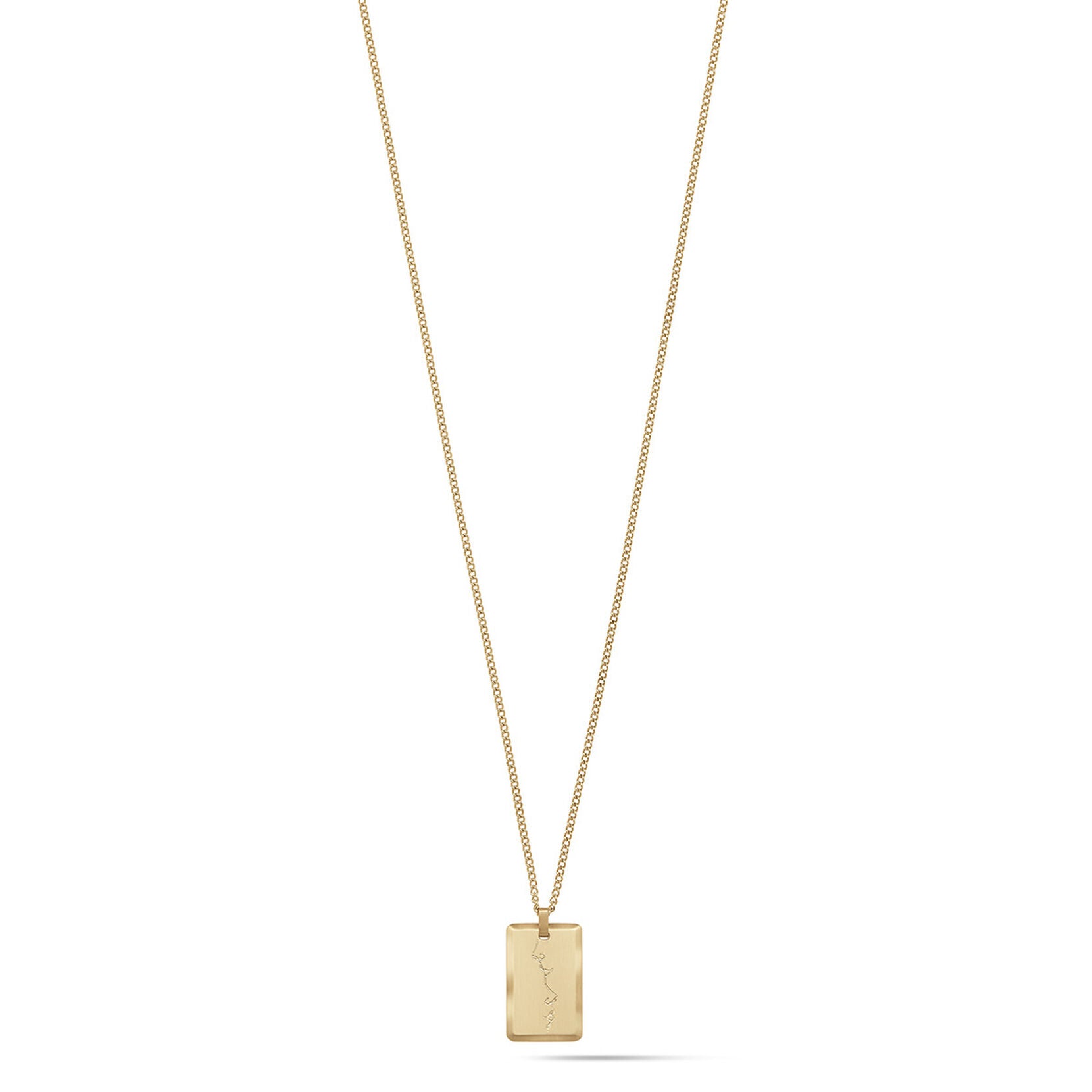 Kiss Pendant Necklace | Gold - main image