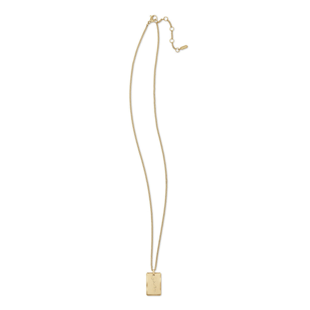 Kiss Pendant Necklace | Gold - image 2