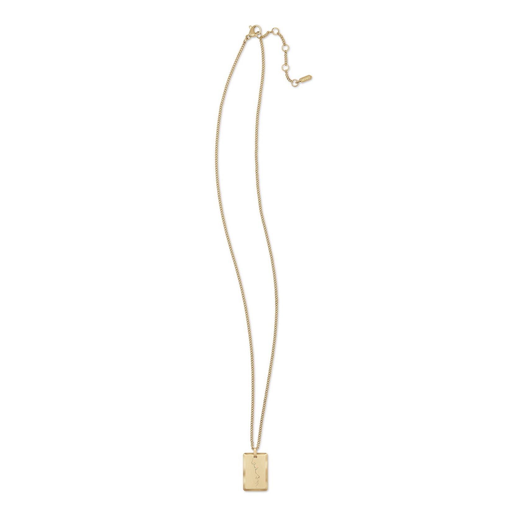 Kiss Pendant Necklace | Gold - image 2