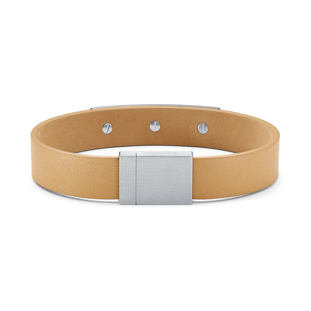Leather ID Bracelet | Tan - image 2