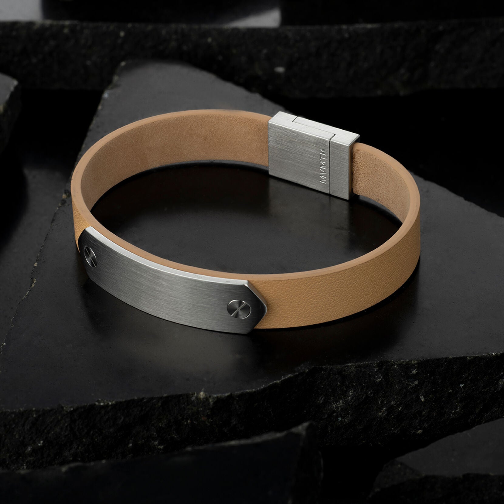 Leather ID Bracelet | Tan - image 3
