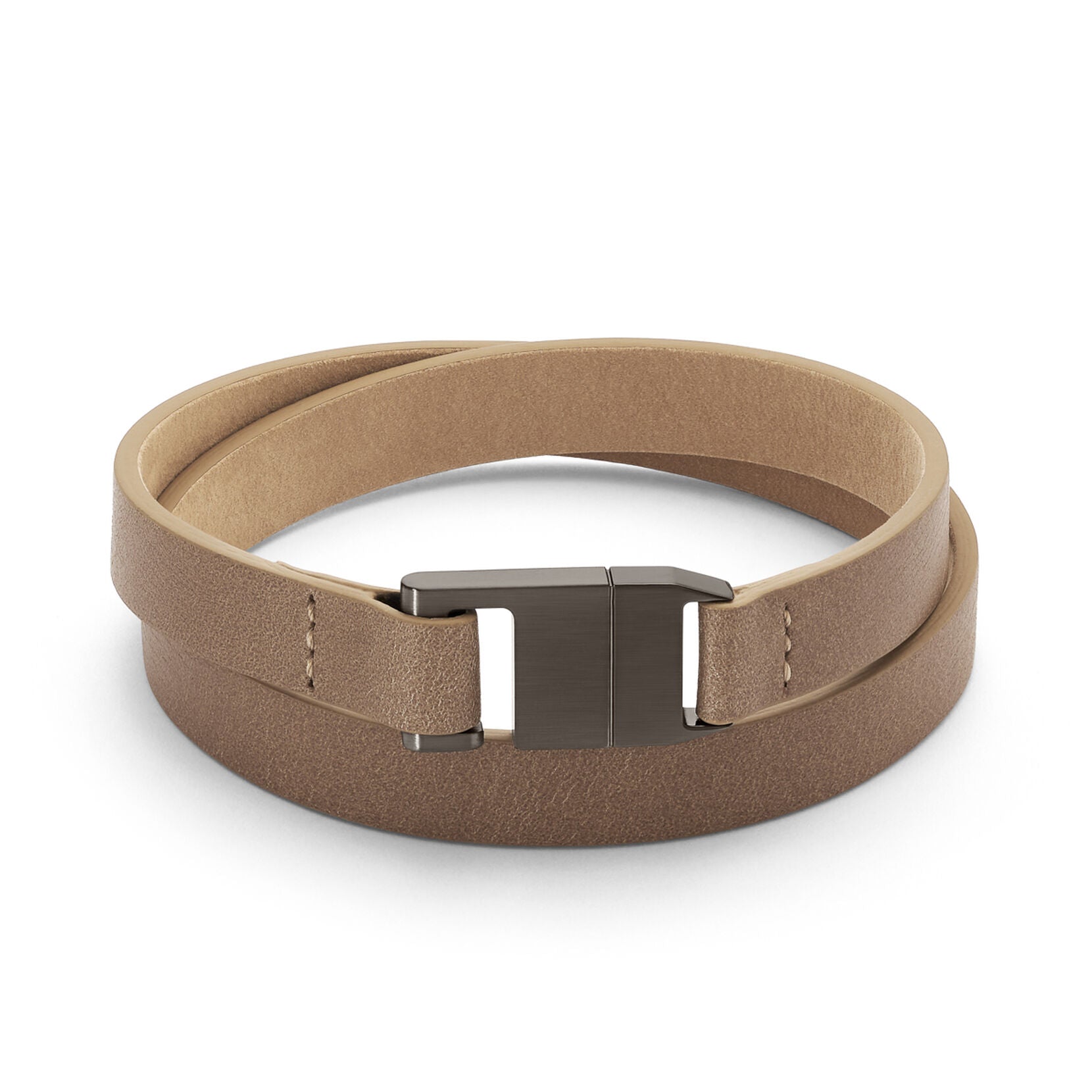 Leather Latch Bracelet | Tan - main image