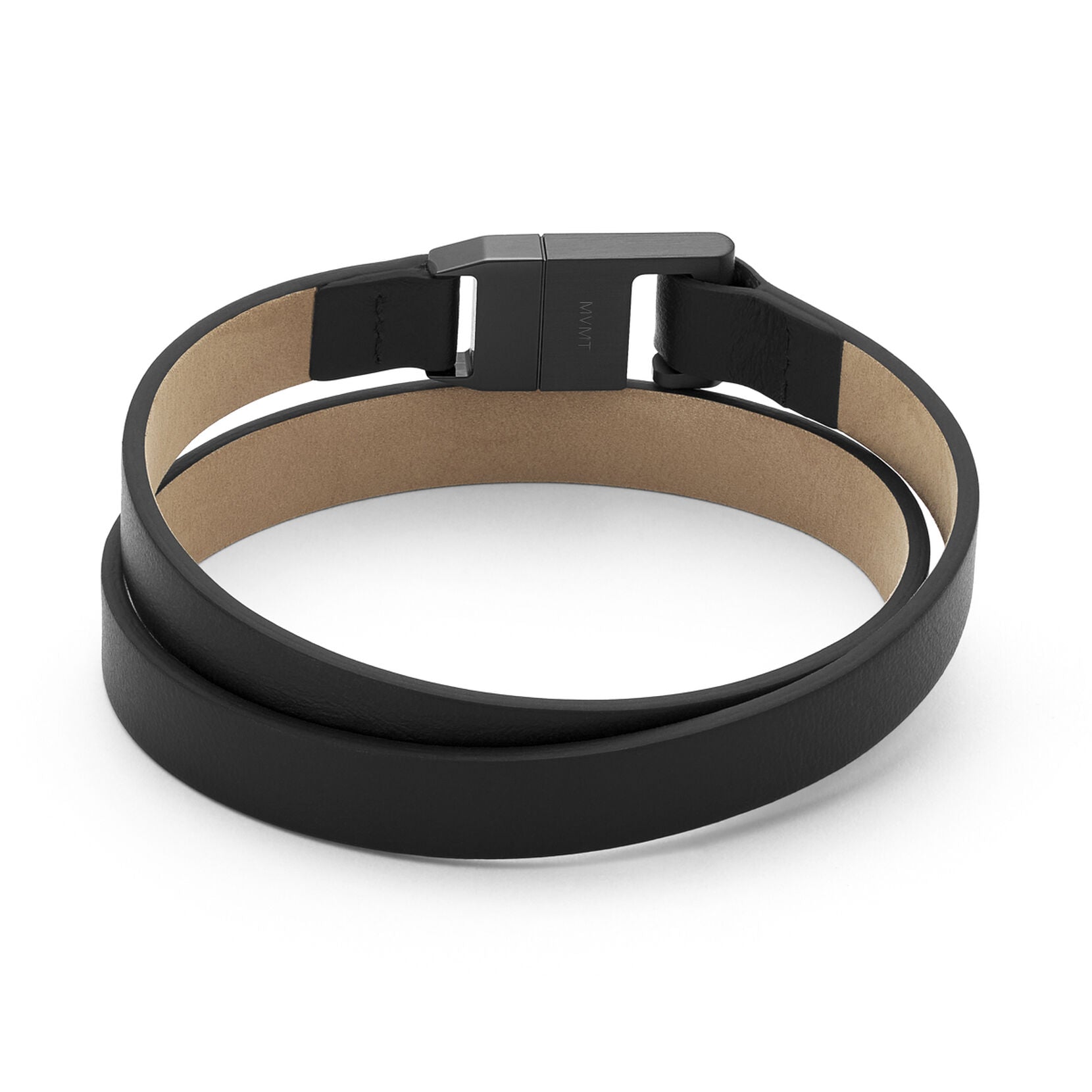 Leather Latch Bracelet | Black - image 2