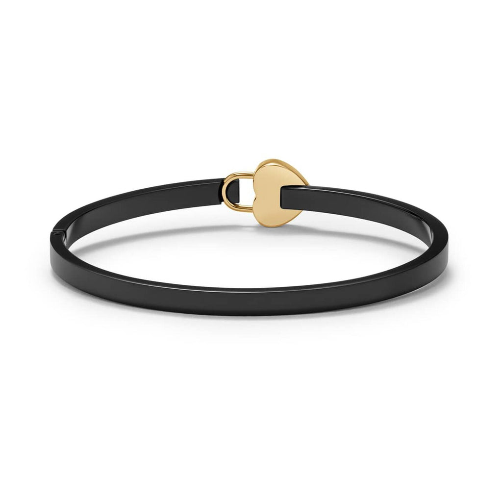 Heartlock Bangle | Black - image 2