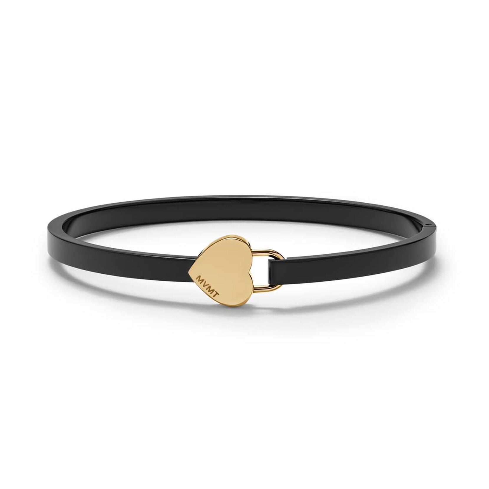Heartlock Bangle | Black - main image