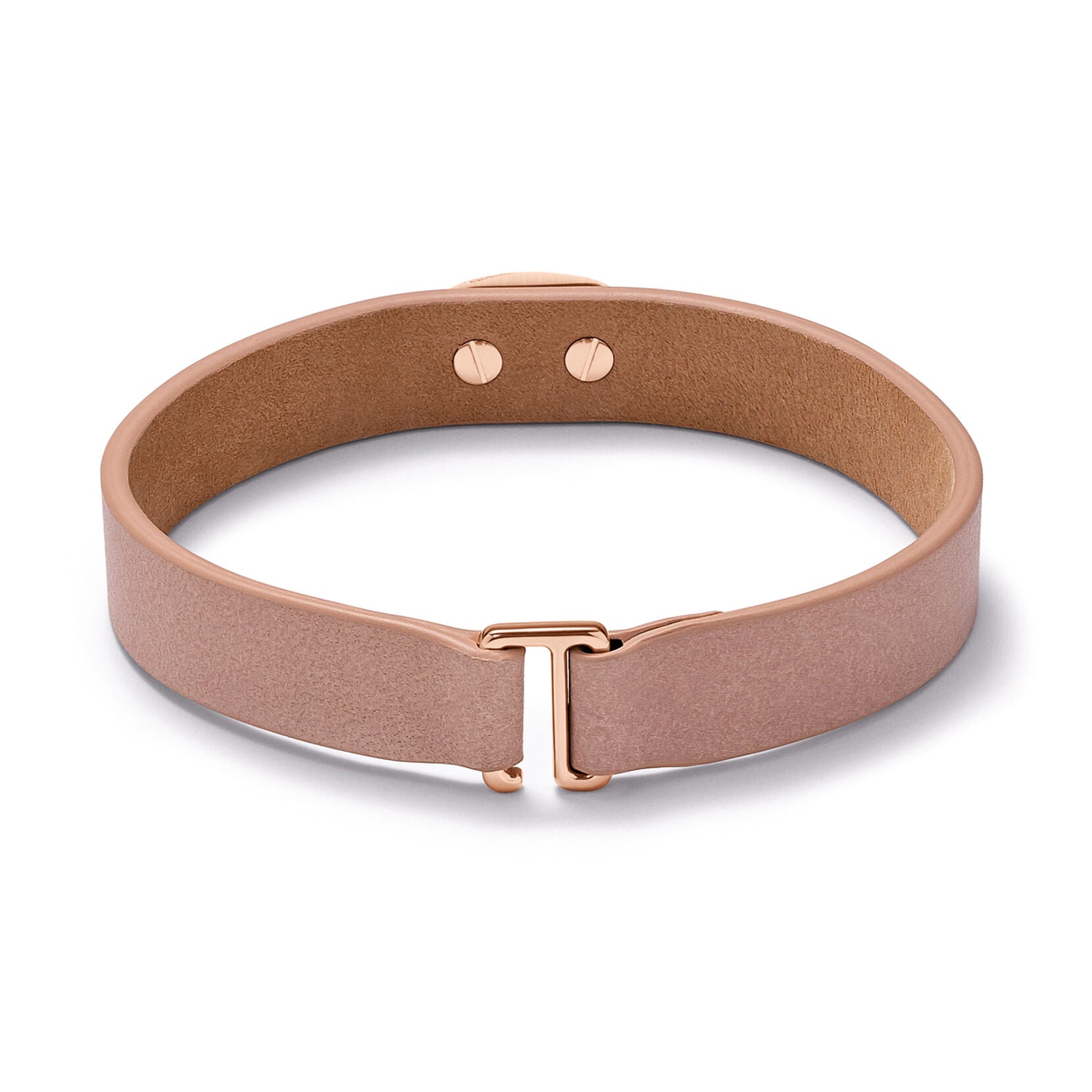 Leather Heartlock Bracelet | Rose Gold - image 2