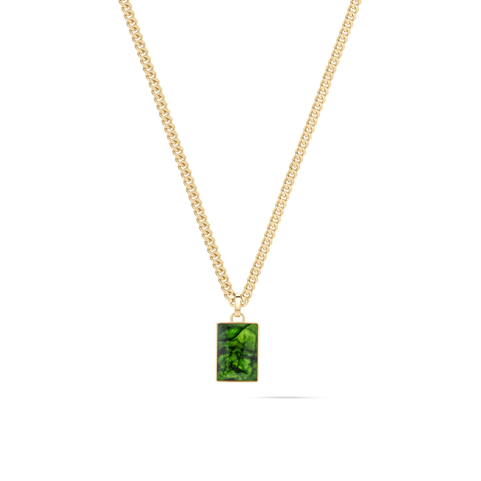 Order & Chaos Necklace | Gold + Green - main image