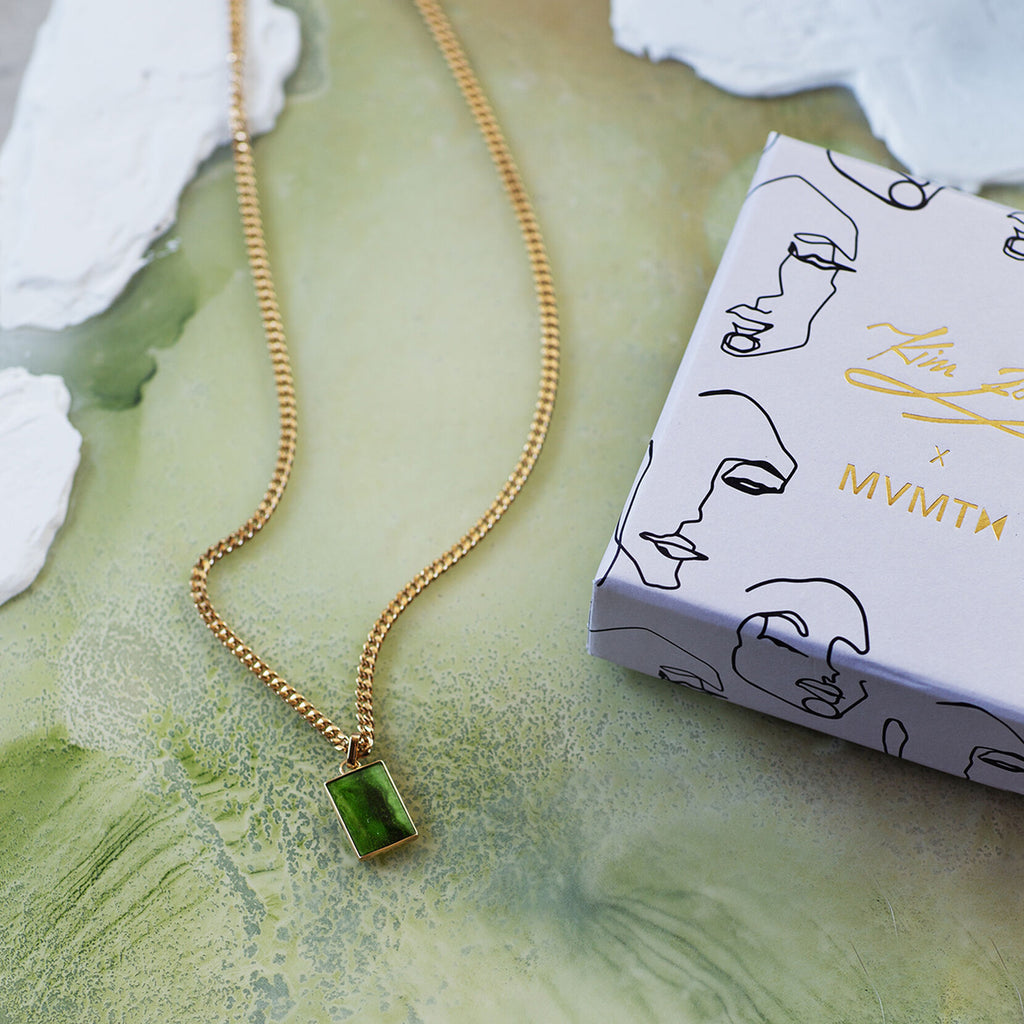 Order & Chaos Necklace | Gold + Green - image 4